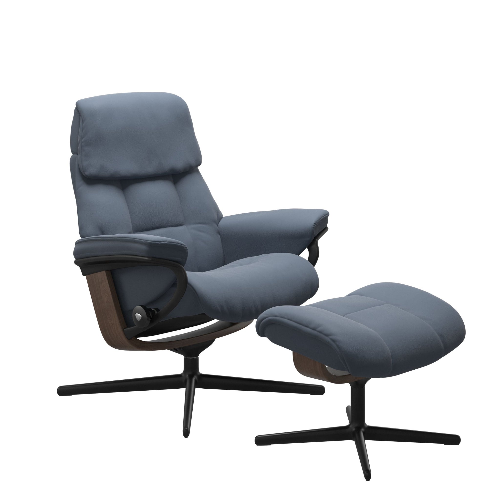 Stressless Ruby Cross lænestol i Paloma Sparrow Blue