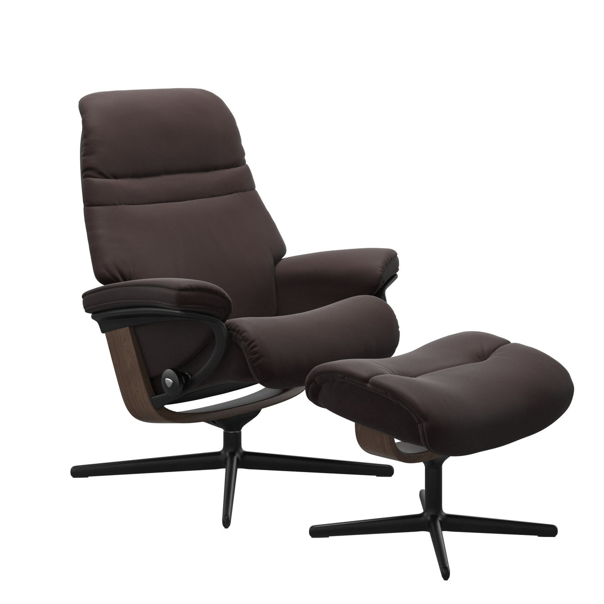 Stressless Sunrise Cross lænestol i Paloma Chocolate