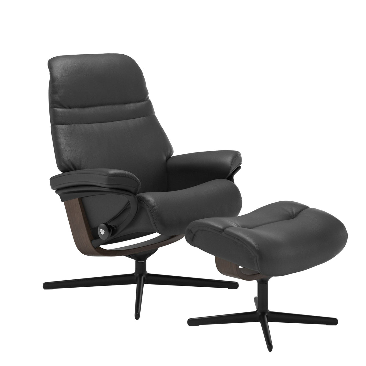 Stressless Sunrise Cross lænestol i Velaro Anthracite