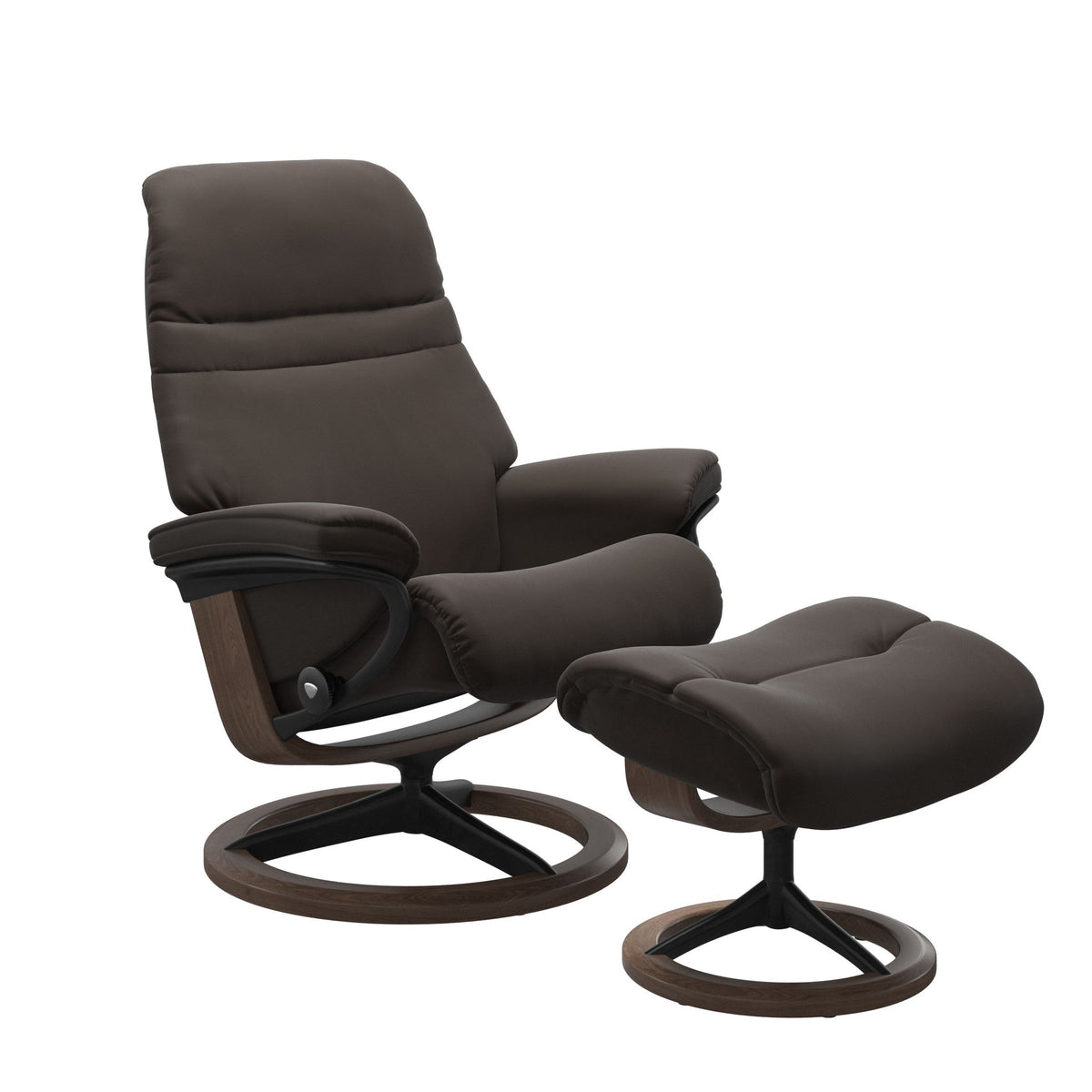 Stressless Sunrise Signature lænestol i Paloma Chestnut