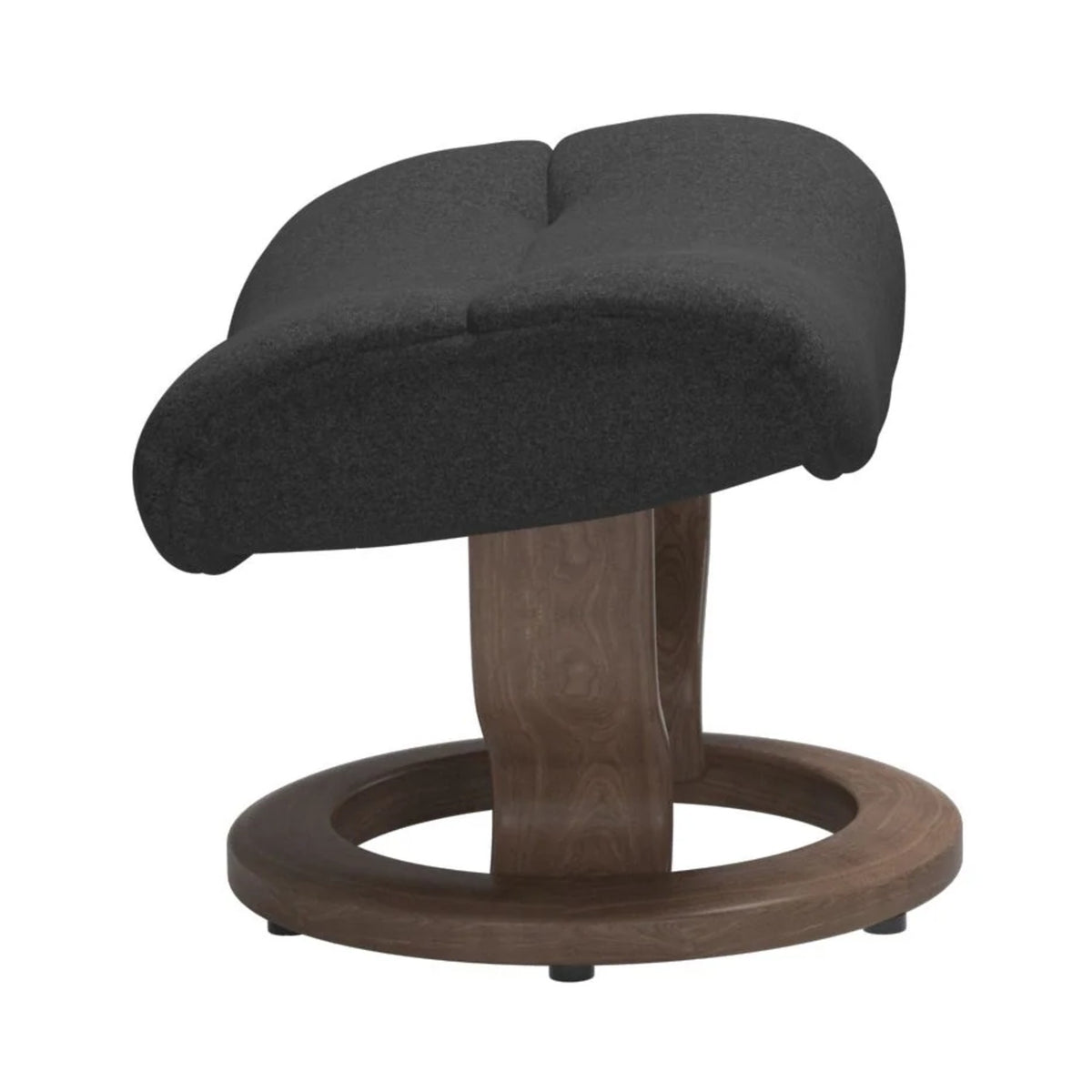 Stressless Sunrise fodskammel med Classic-stel i Calido Dark Grey