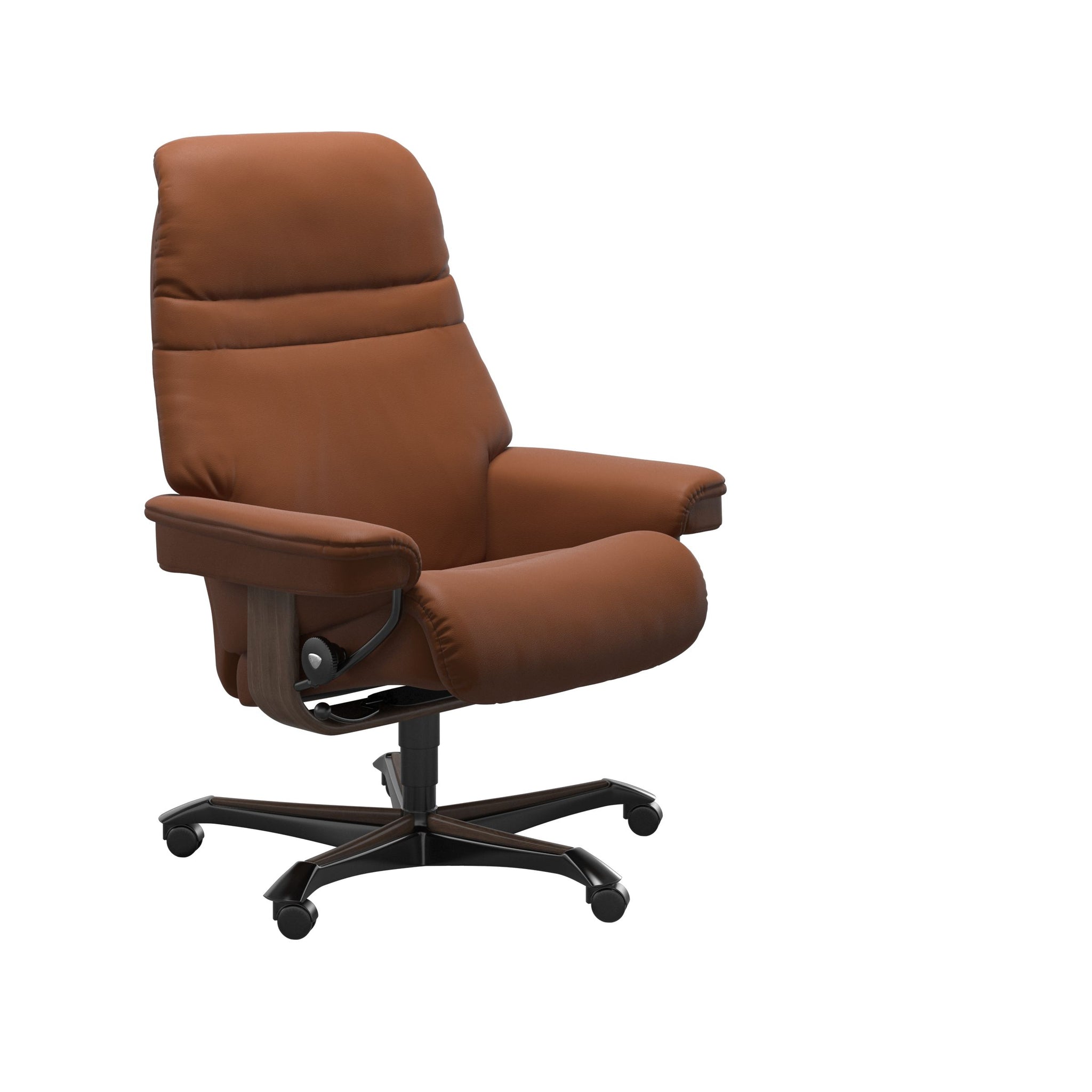 Stressless Sunrise kontorstol i Paloma New Cognac