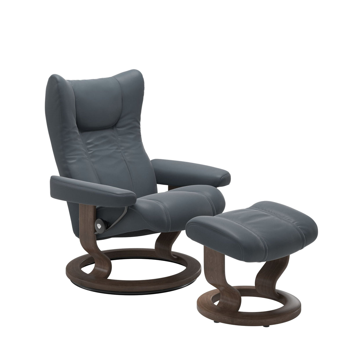 Stressless Wing Classic lænestol i Batick Atlantic Blue