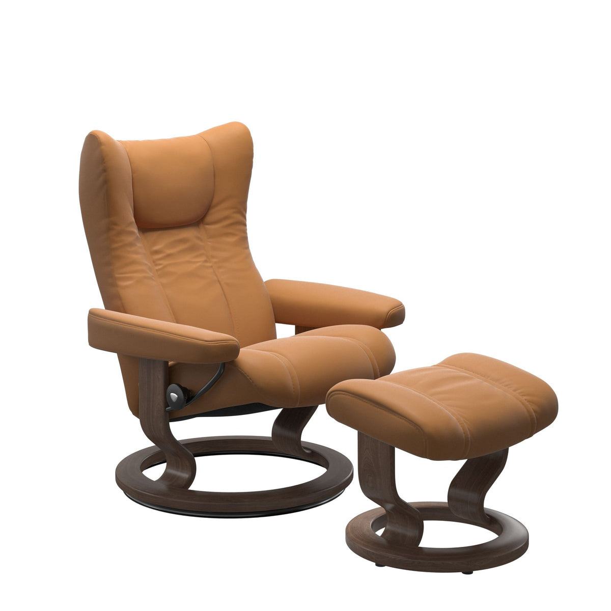 Stressless Wing Classic lænestol i Batick New Caramel