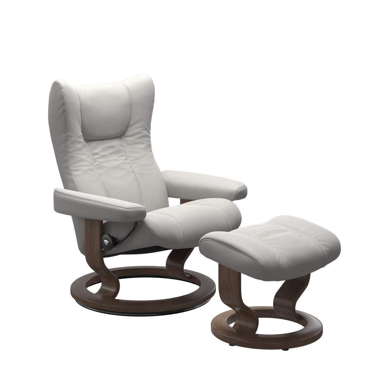 Stressless Wing Classic lænestol i Batick Platinum Grey