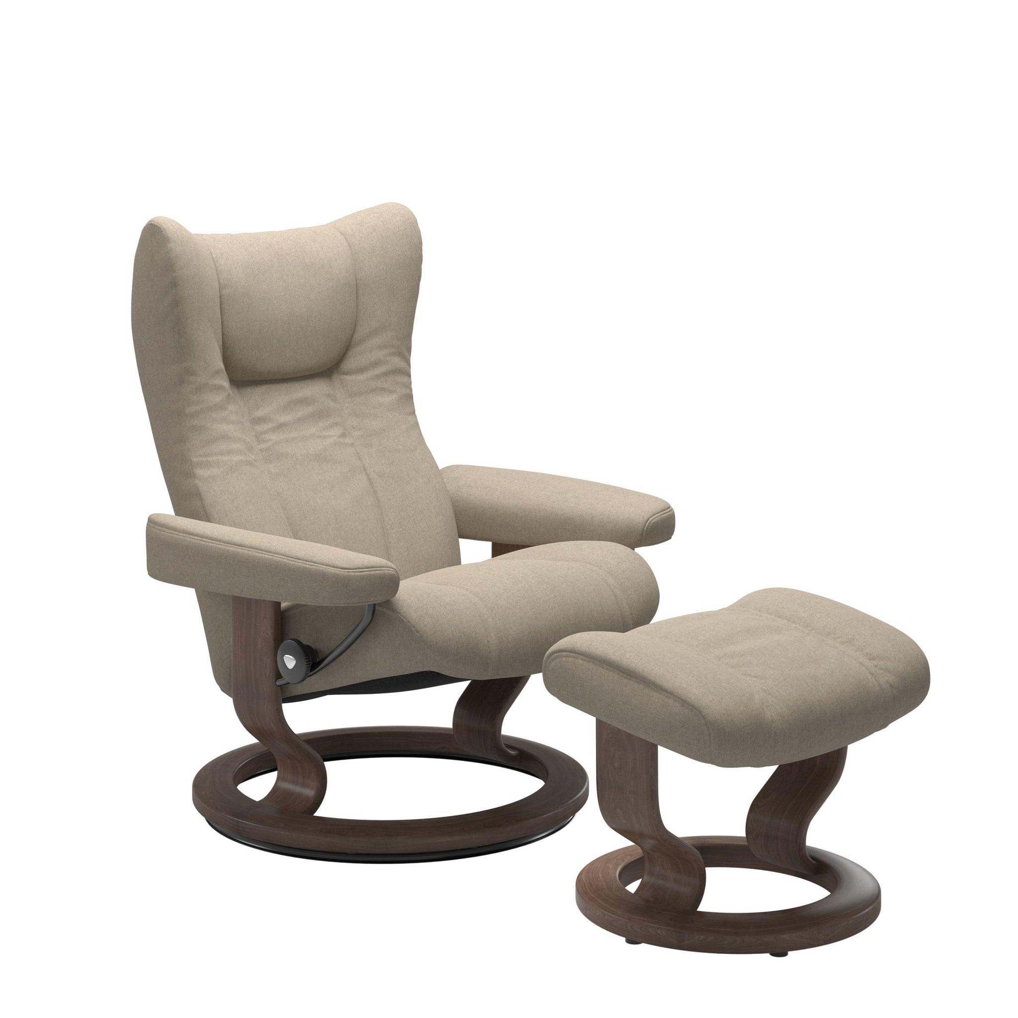 Stressless Wing Classic lænestol i Calido Light Beige