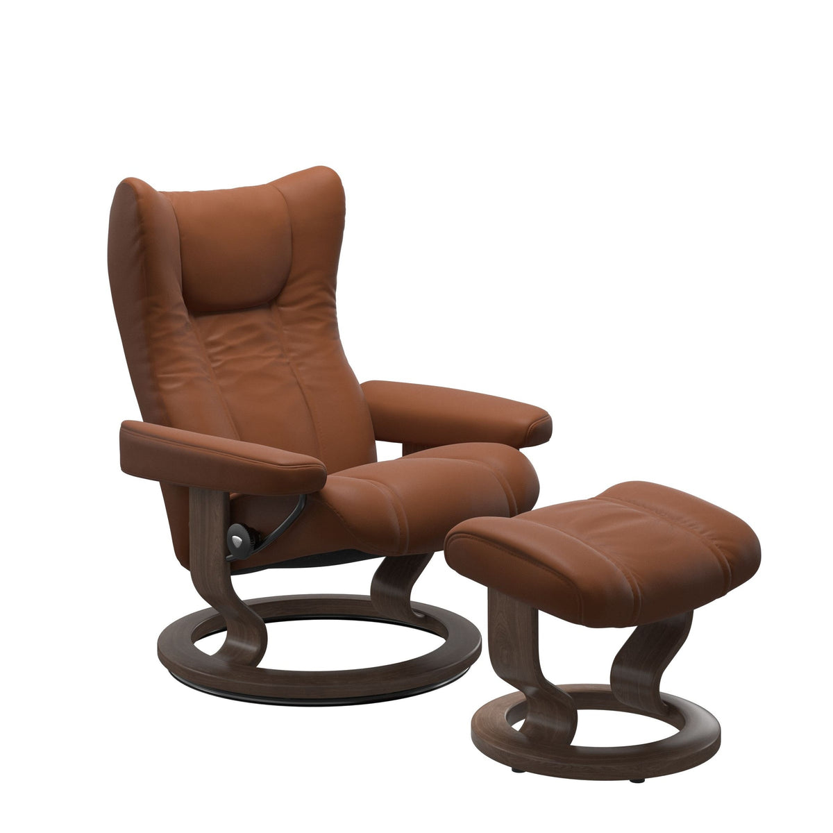 Stressless Wing Classic lænestol i Paloma New Cognac