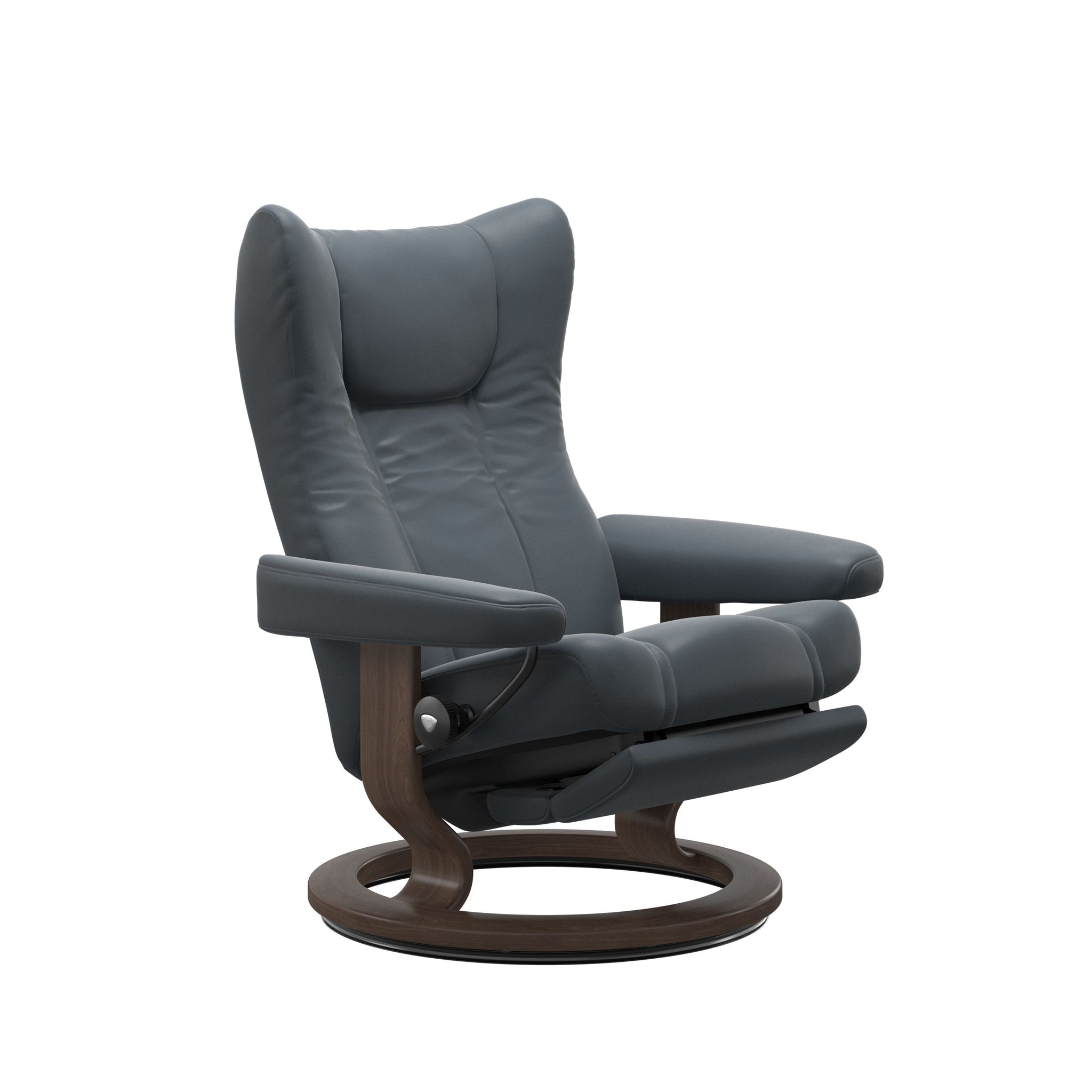 Stressless Wing Classic lænestol m. recliner i Batick Atlantic Blue