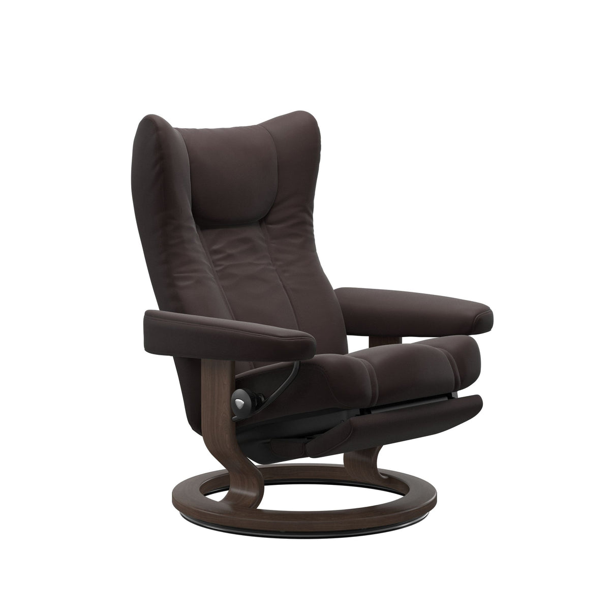 Stressless Wing Classic lænestol m. recliner i Paloma Chocolate