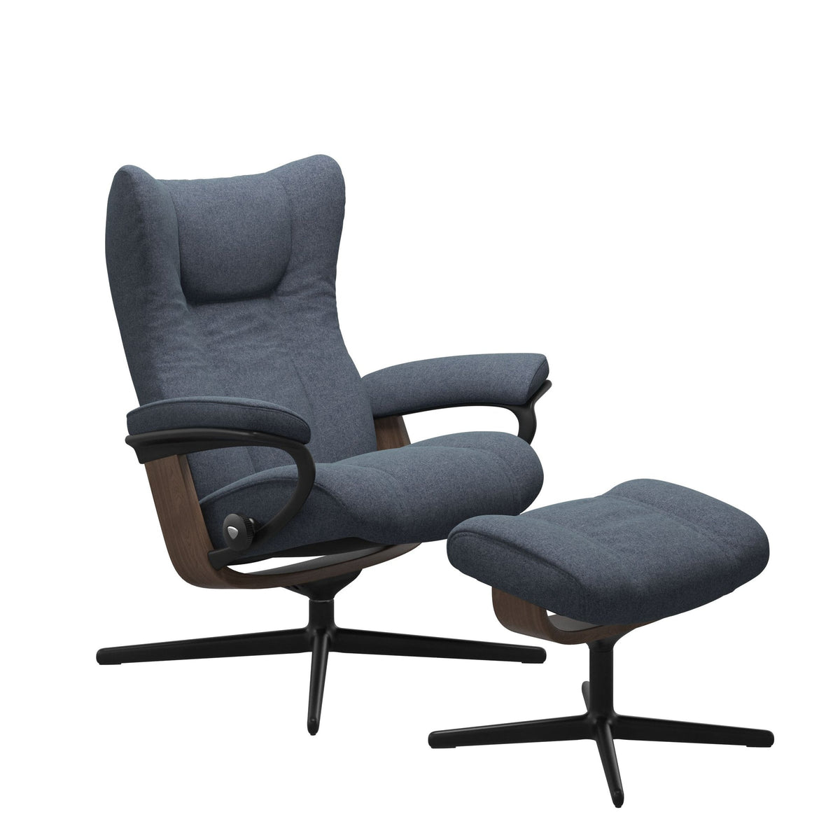 Stressless Wing Cross lænestol i Calido Blue