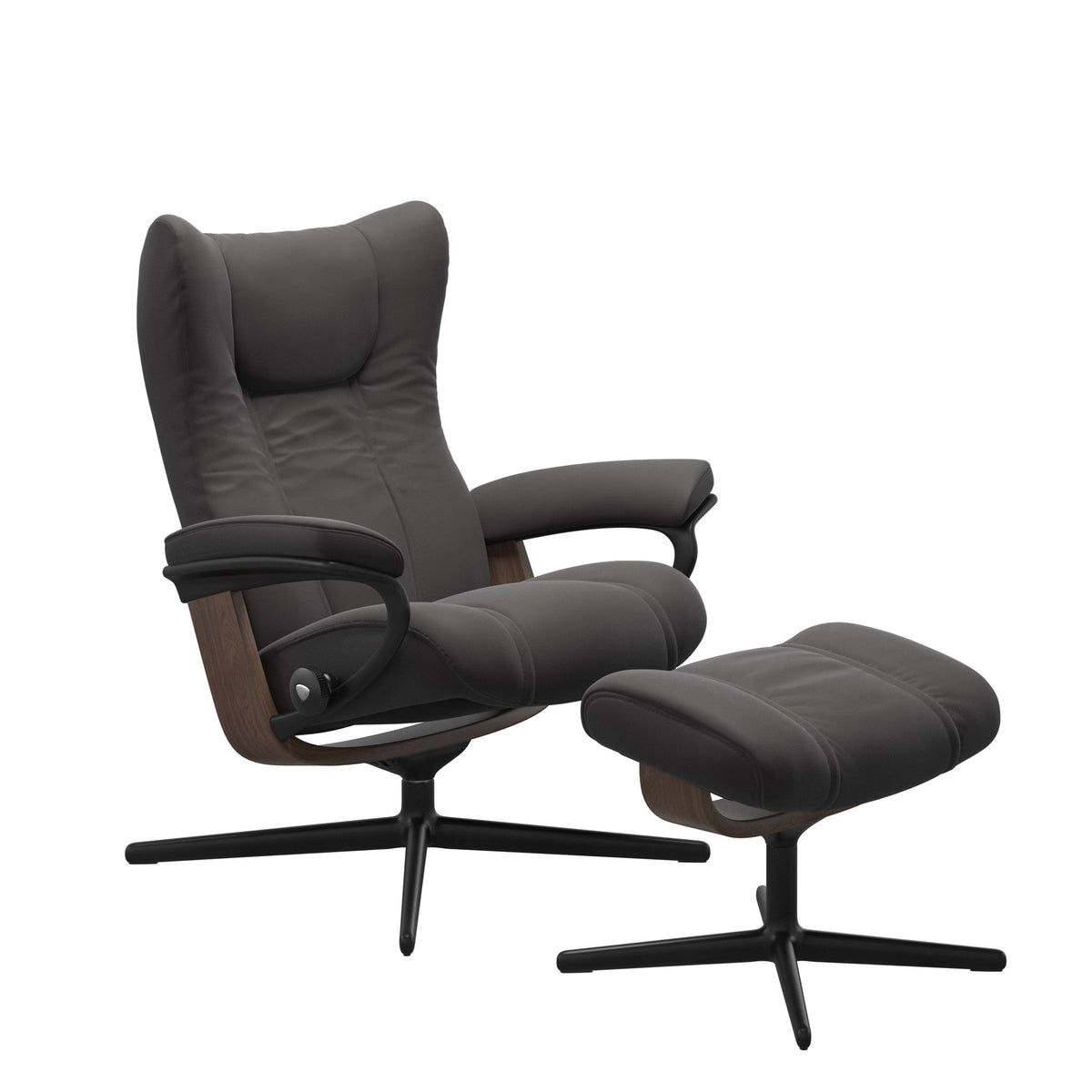 Stressless Wing Cross lænestol i Paloma Rock