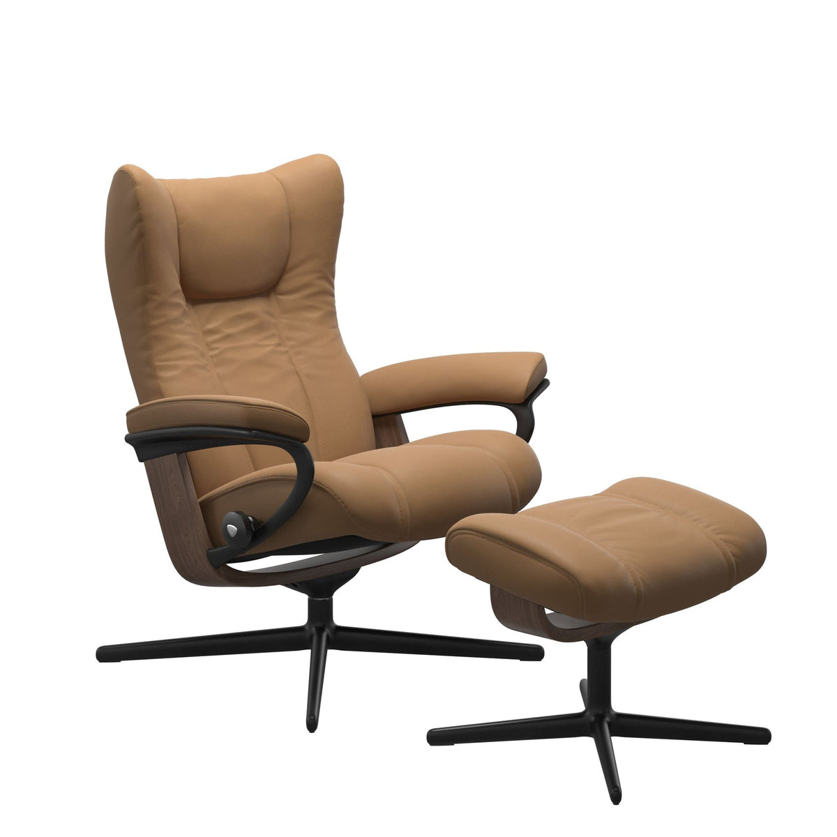 Stressless Wing Cross lænestol i Paloma Taupe