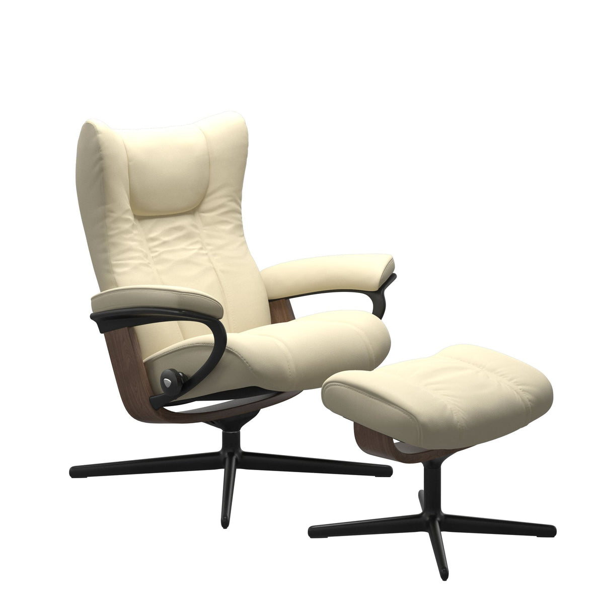 Stressless Wing Cross lænestol i Paloma Vanilla