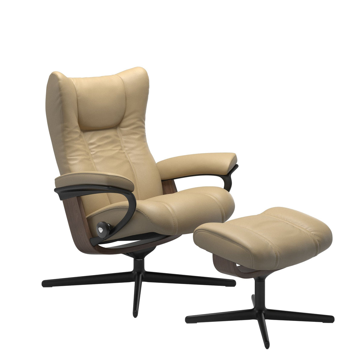 Stressless Wing Cross lænestol i Velaro Beige