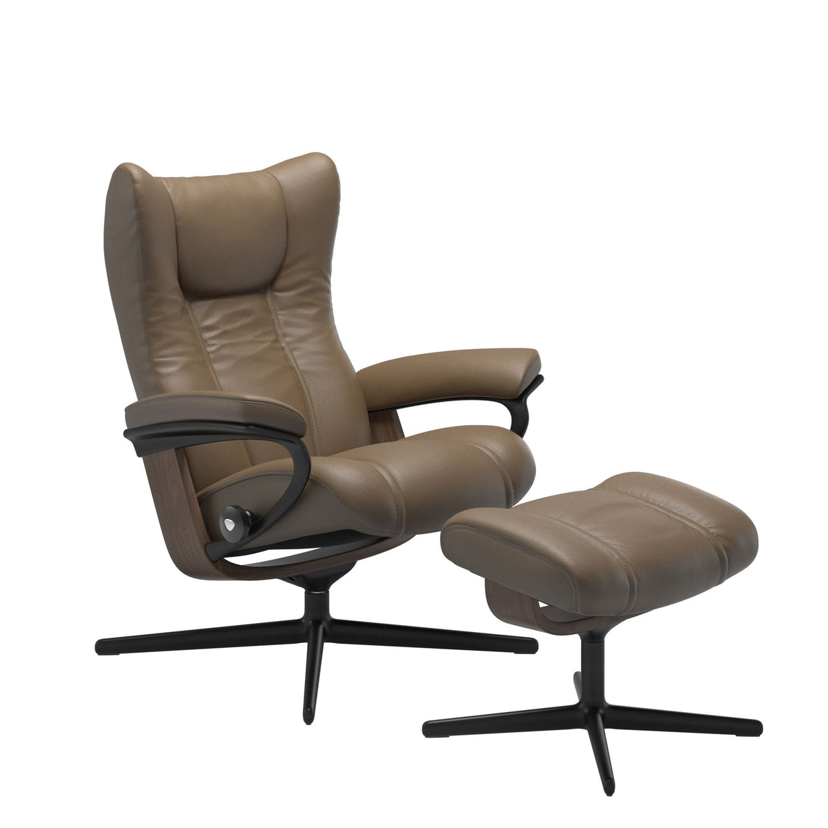 Stressless Wing Cross lænestol i Velaro Mole