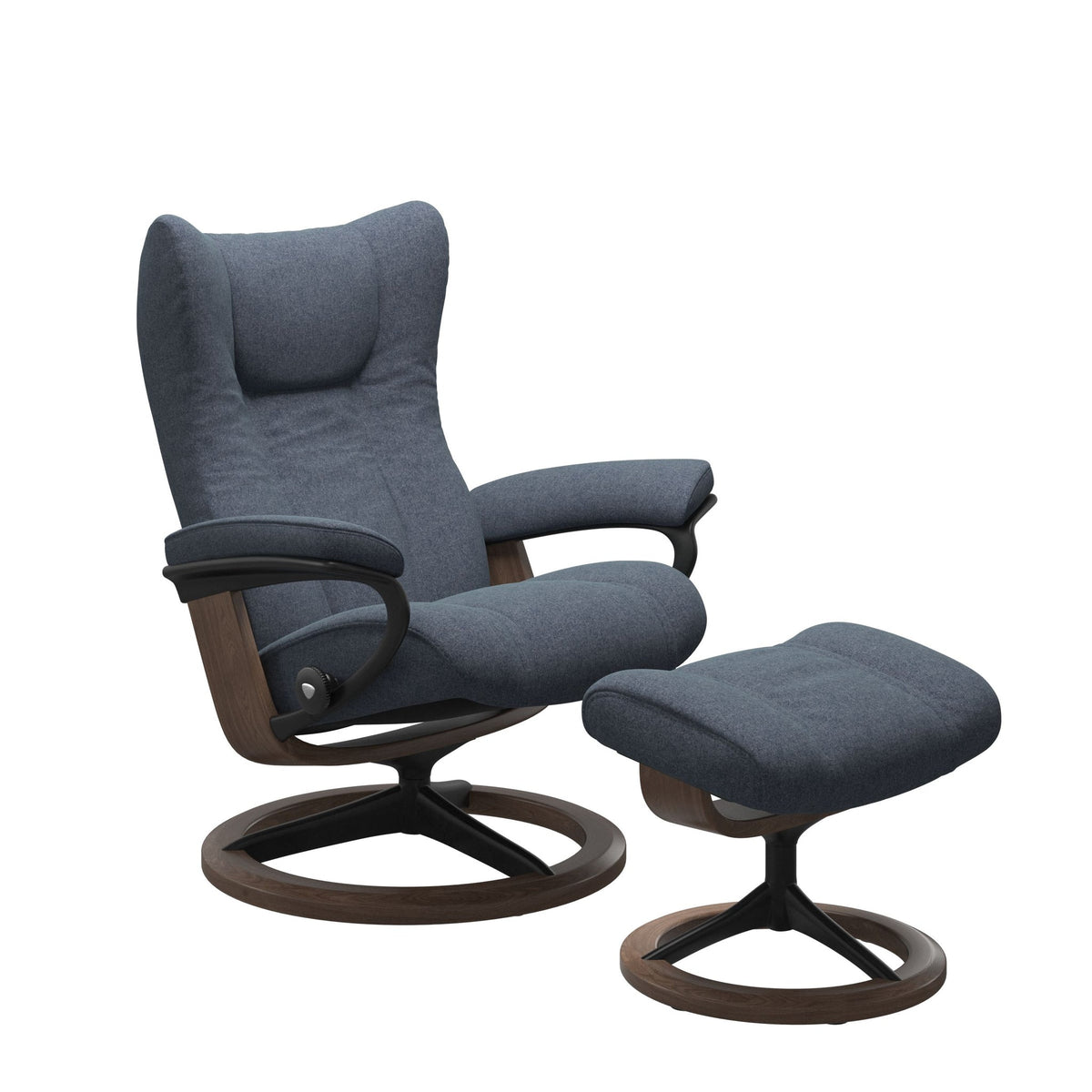 Stressless Wing Signature lænestol i Calido Blue