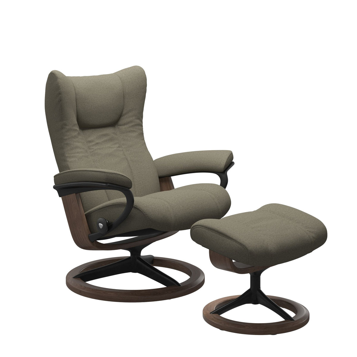 Stressless Wing Signature lænestol i Calido Olive