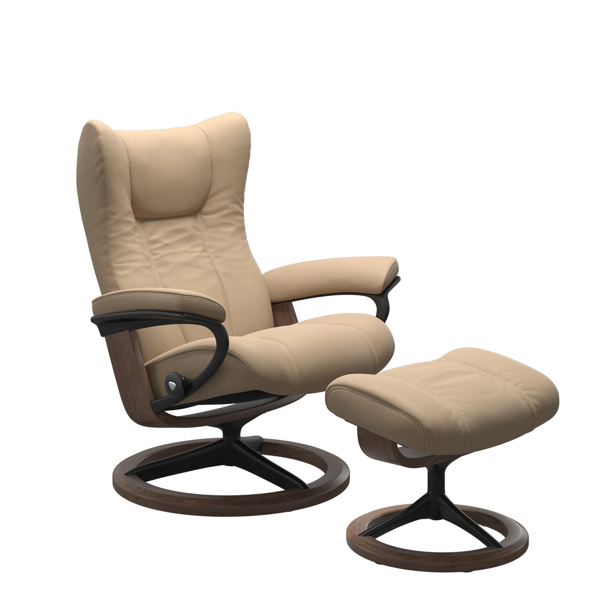 Stressless Wing Signature lænestol i Paloma Beige
