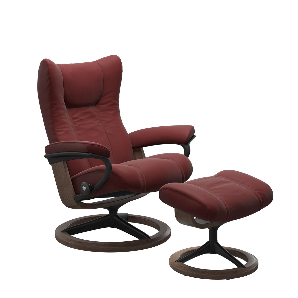 Stressless Wing Signature lænestol i Paloma Cherry