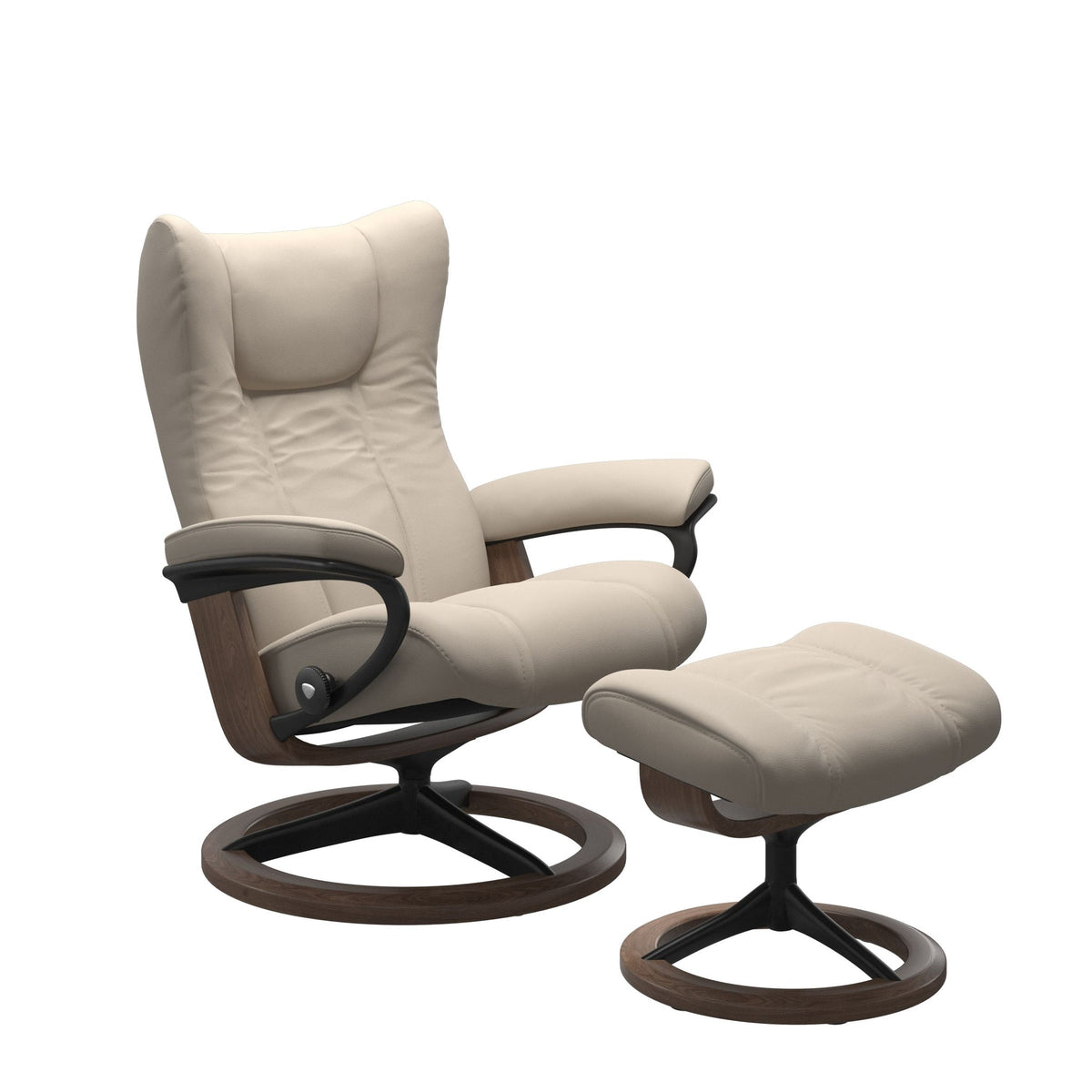 Stressless Wing Signature lænestol i Paloma Fog