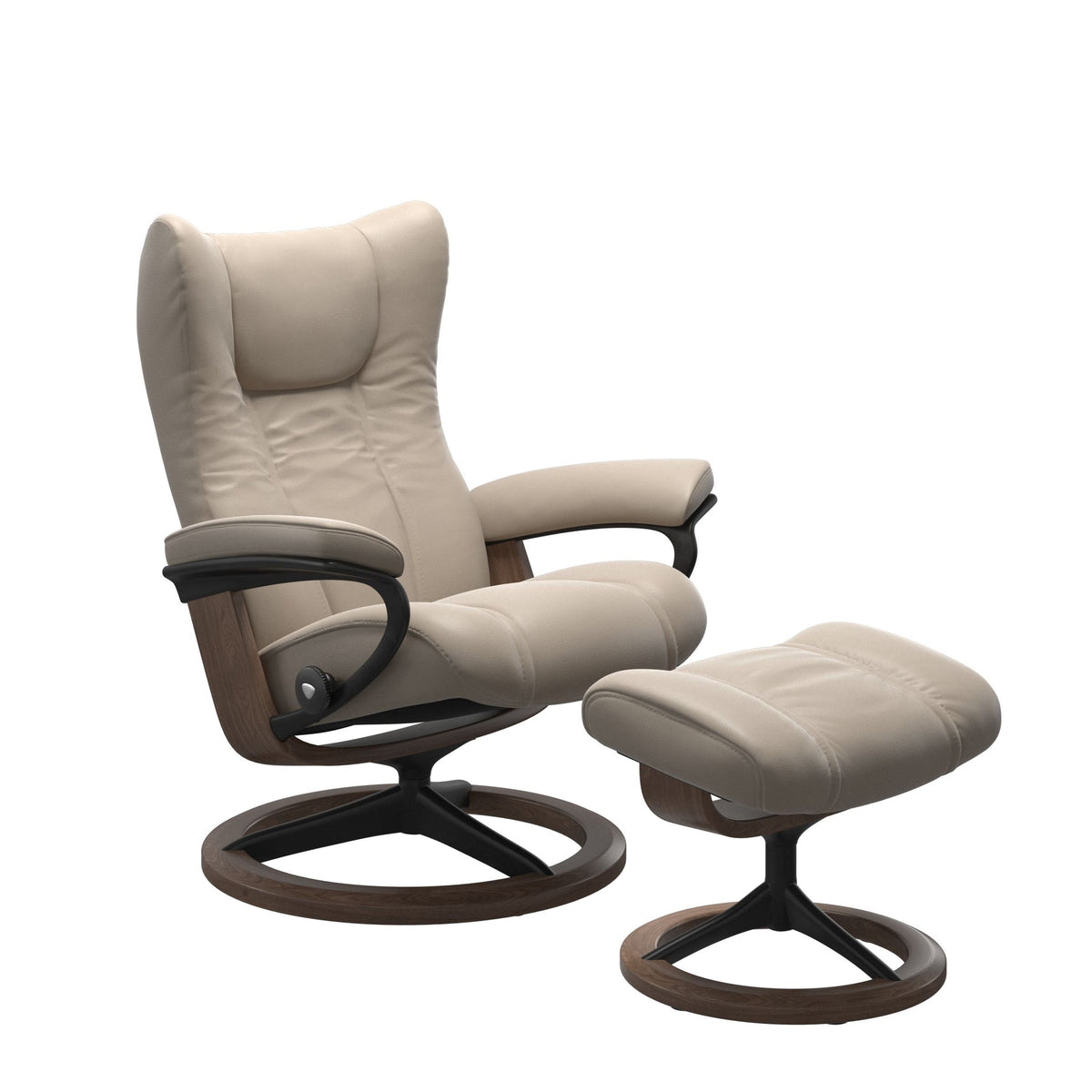 Stressless Wing Signature lænestol i Paloma Mushroom