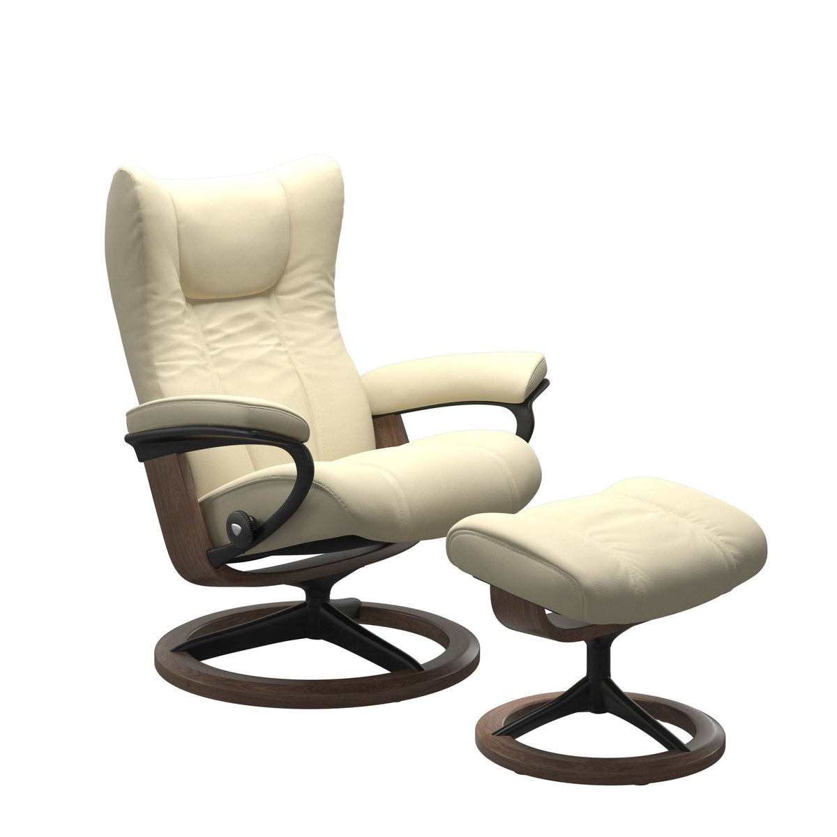 Stressless Wing Signature lænestol i Paloma Vanilla
