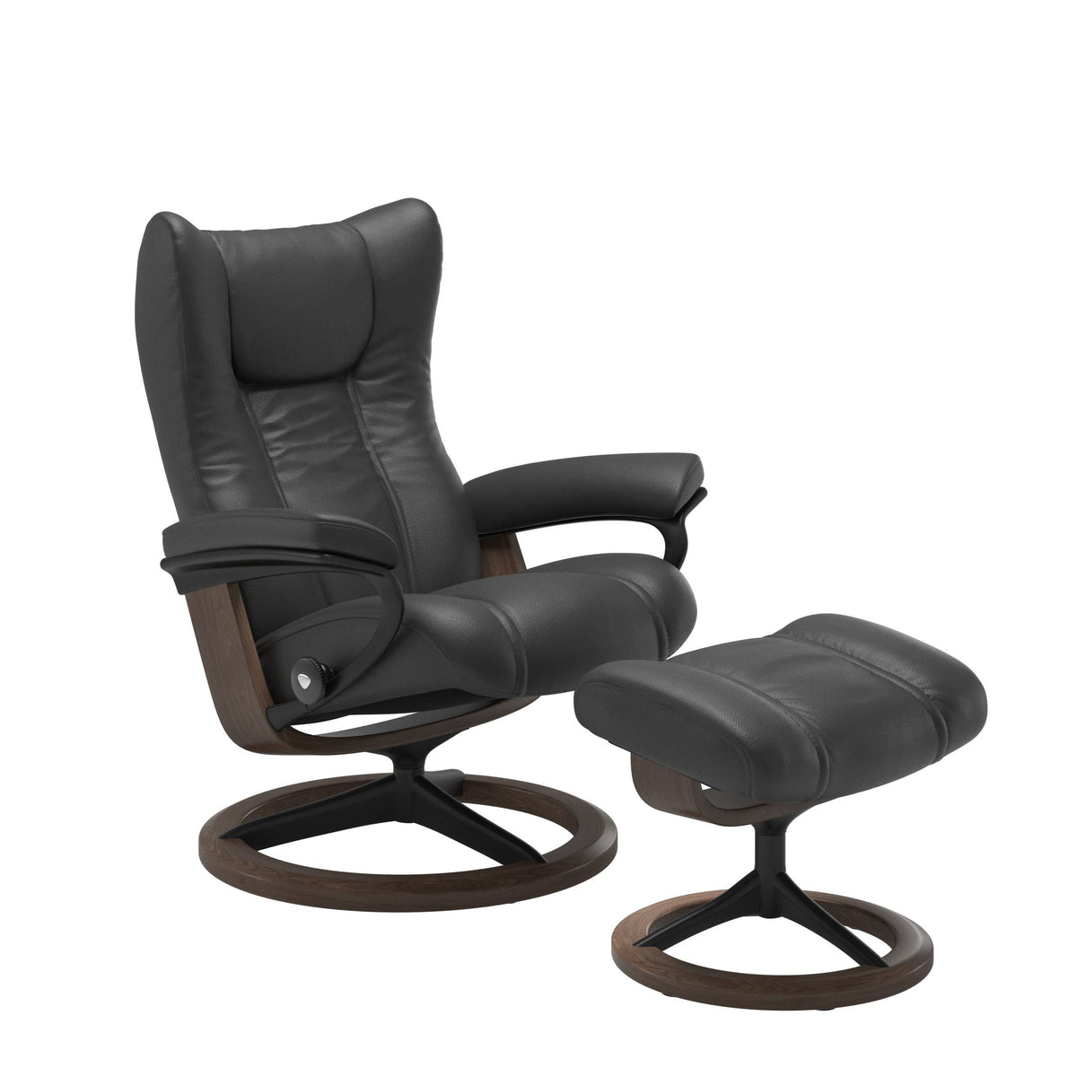 Stressless Wing Signature lænestol i Velaro Anthracite