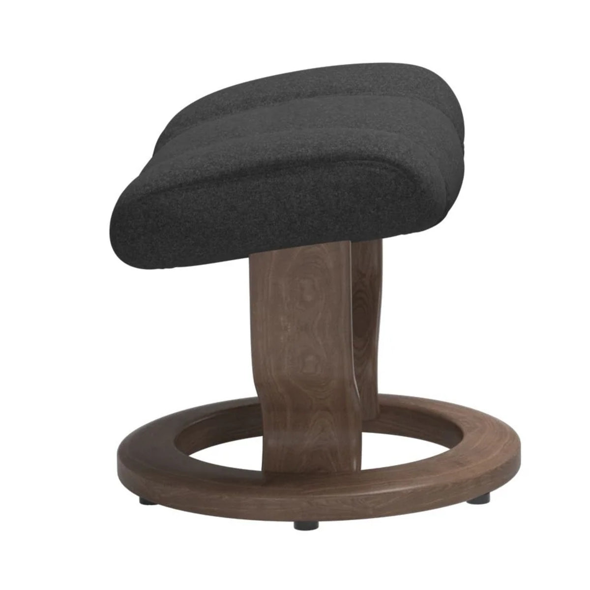 Stressless Wing fodskammel med Classic-stel i Calido Dark Grey