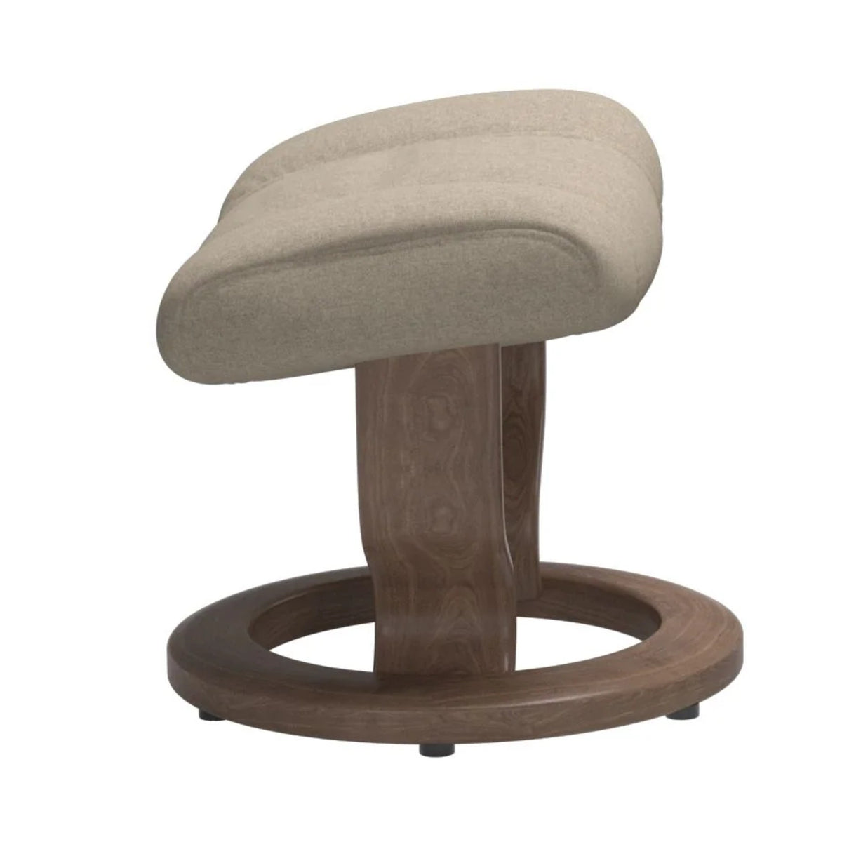 Stressless Wing fodskammel med Classic-stel i Calido Light Beige