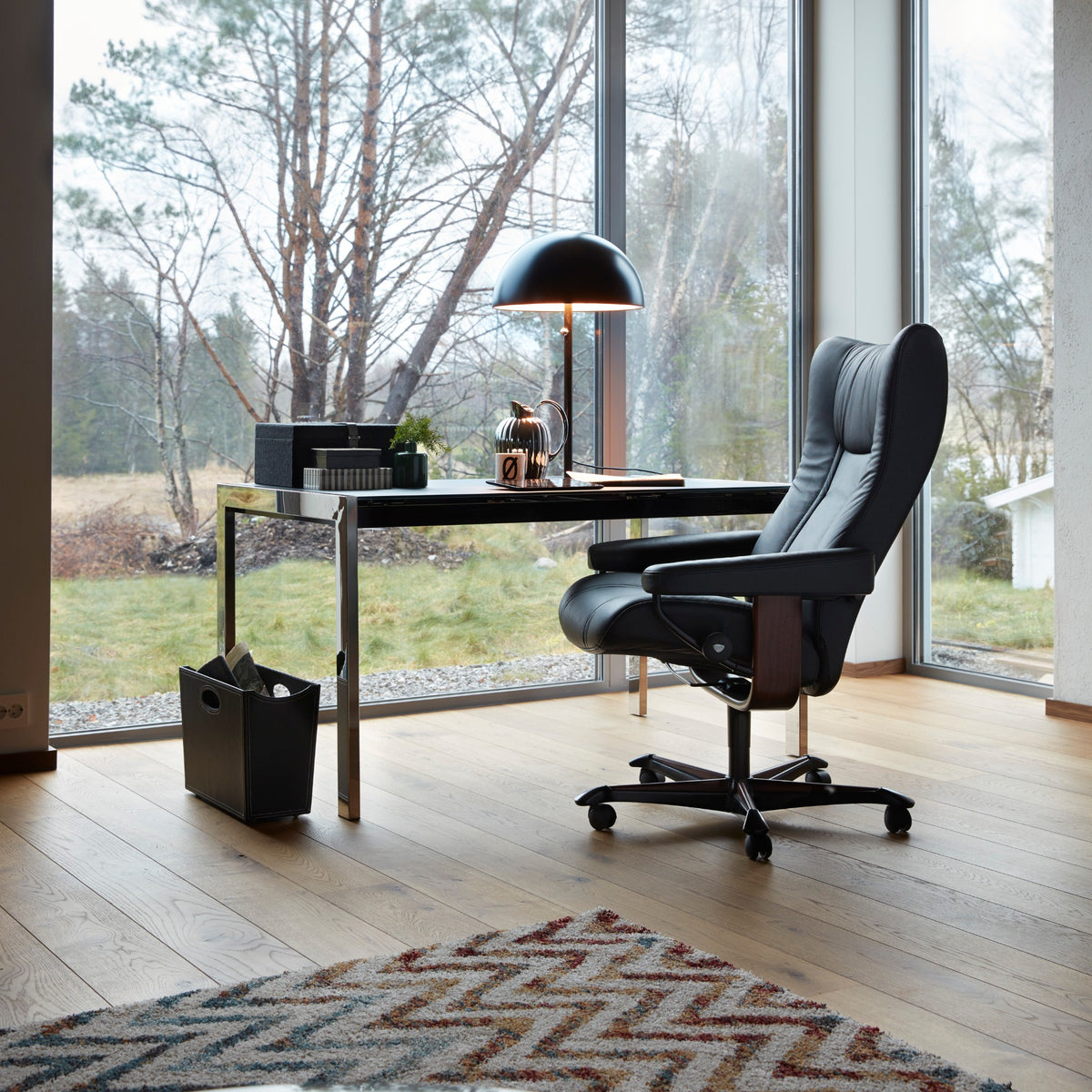 Stressless Wing kontorstol i Paloma Black