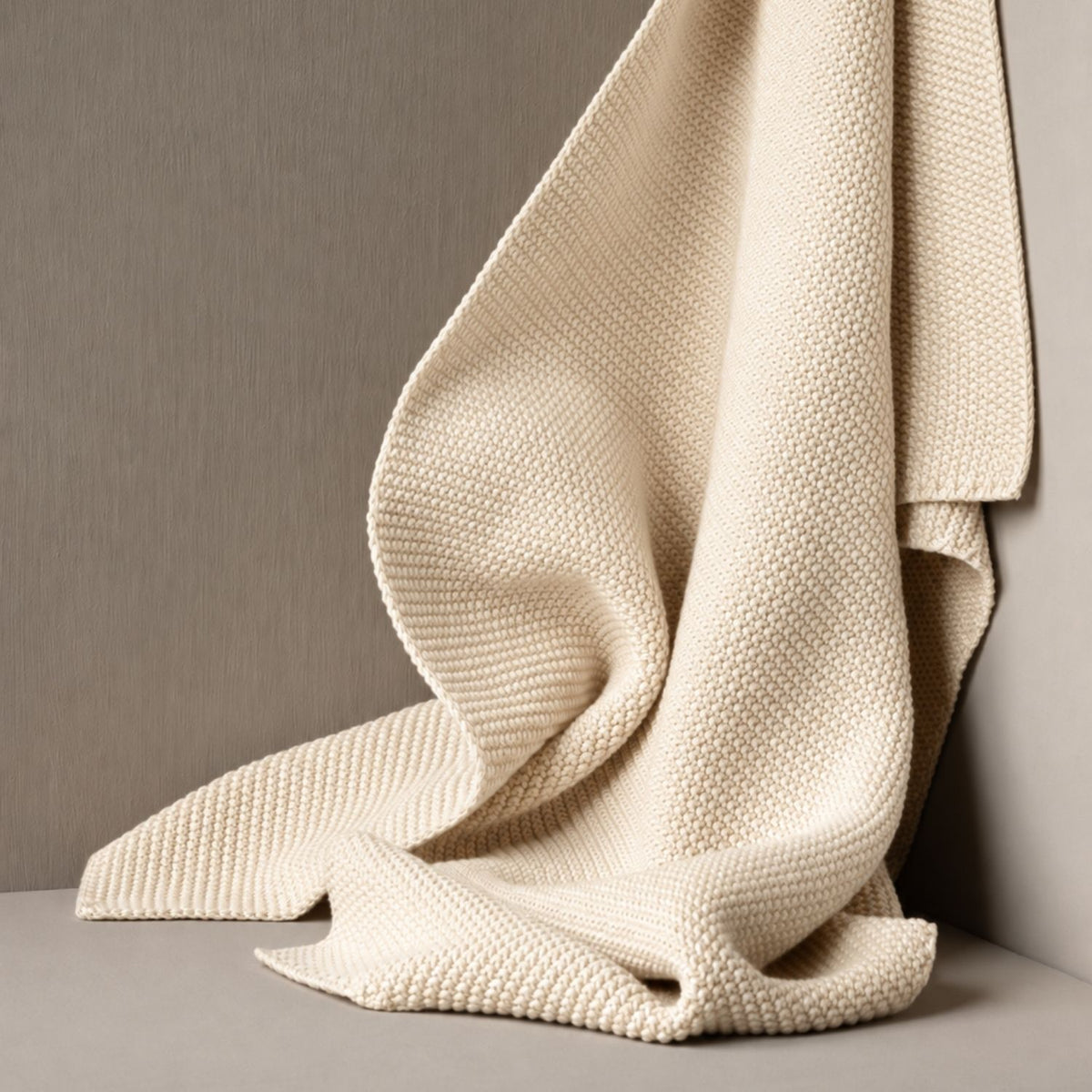 Strikket Køkkenhåndklæde - Undyed