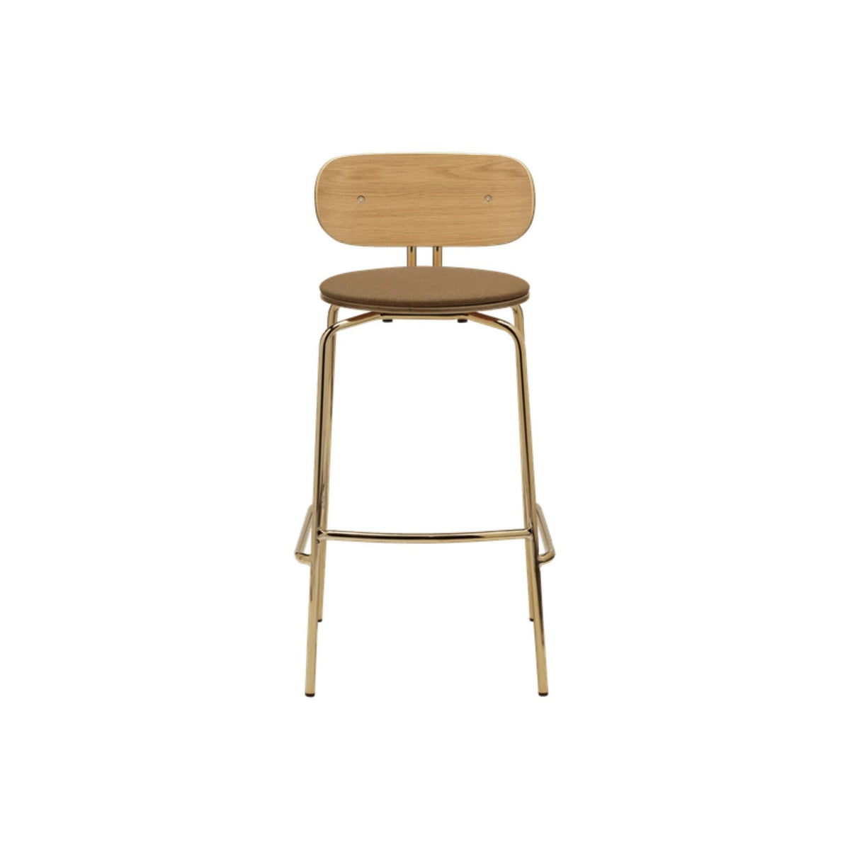 UMAGE Curious barstol – Plated Brass / Sugar Brown