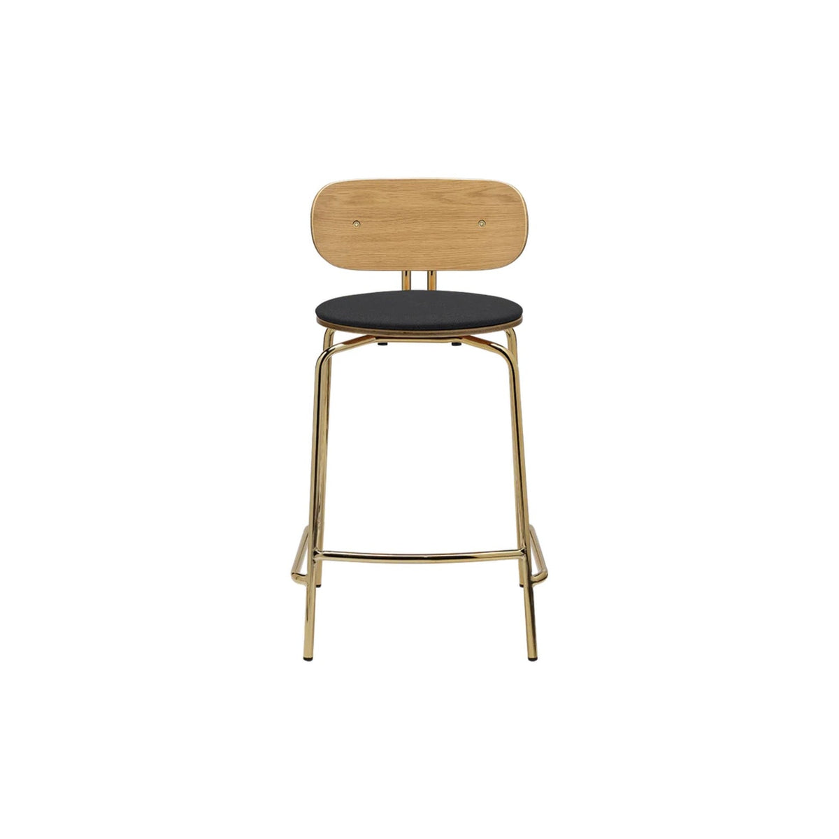 UMAGE Curious counterstol – Plated Brass / Shadow