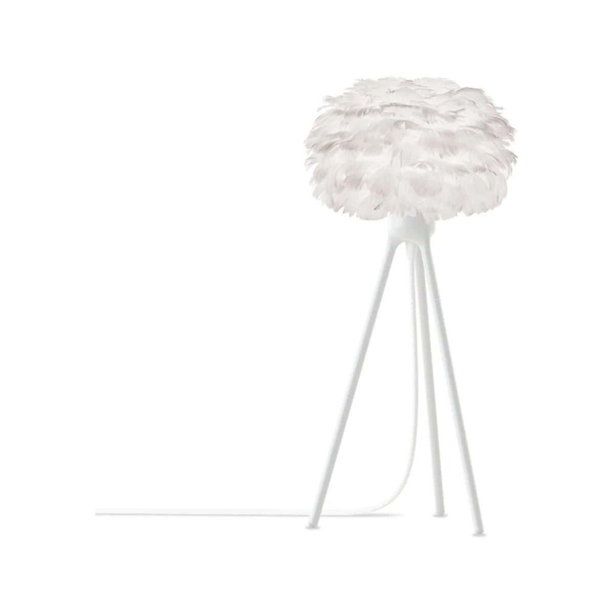 UMAGE Eos Tripod bordlampe, White skærm Micro på hvid Tripod-fod