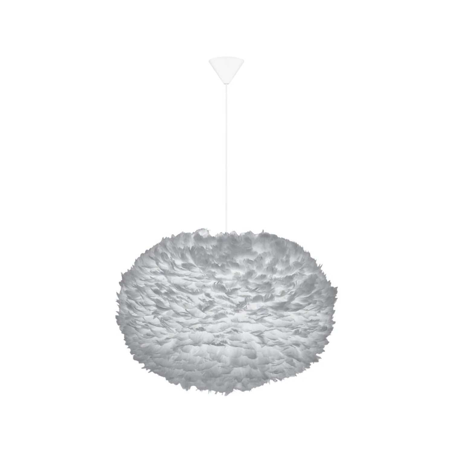UMAGE Eos pendel i Light Grey, X-Large med hvid ledning