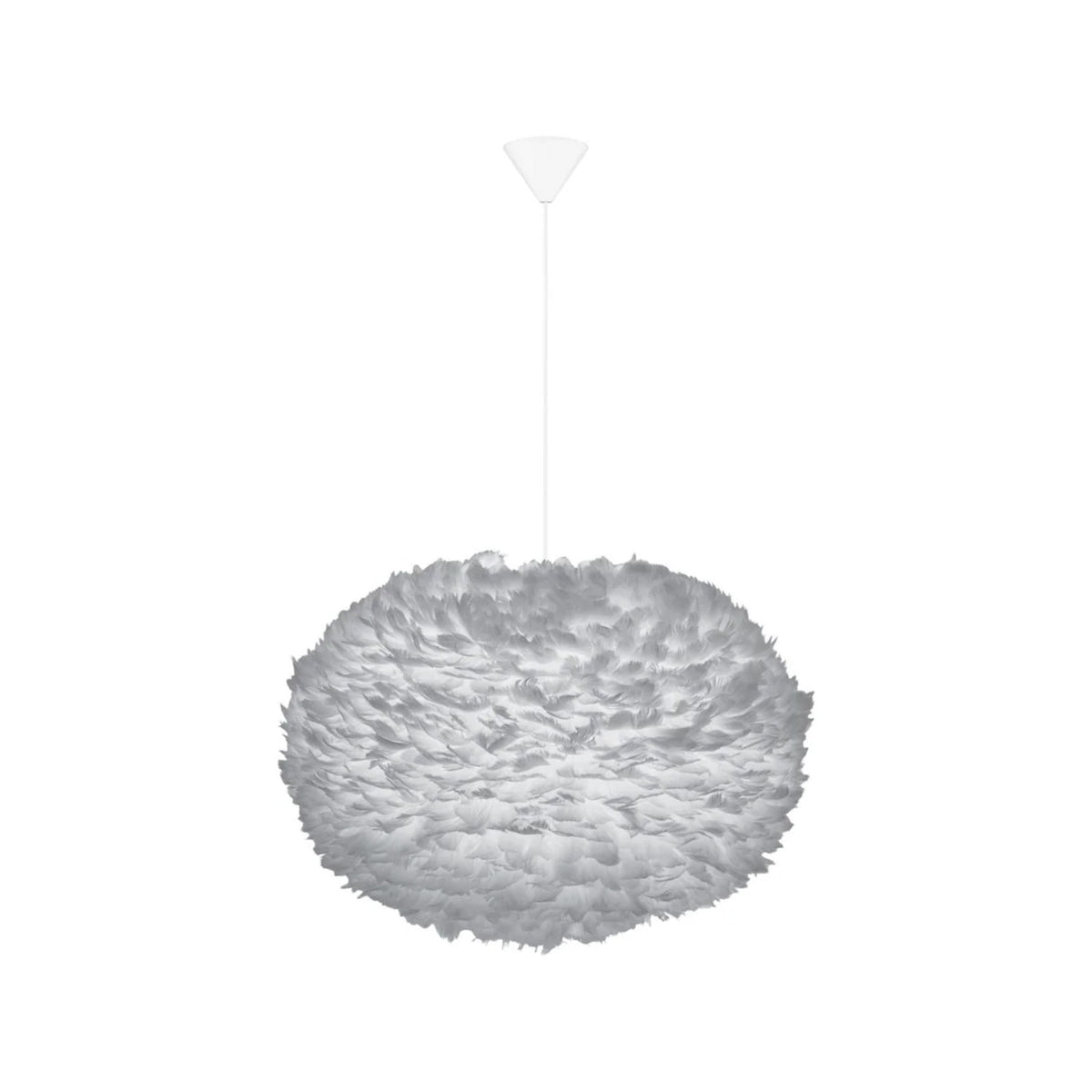 UMAGE Eos pendel i Light Grey, X-Large med hvid ledning
