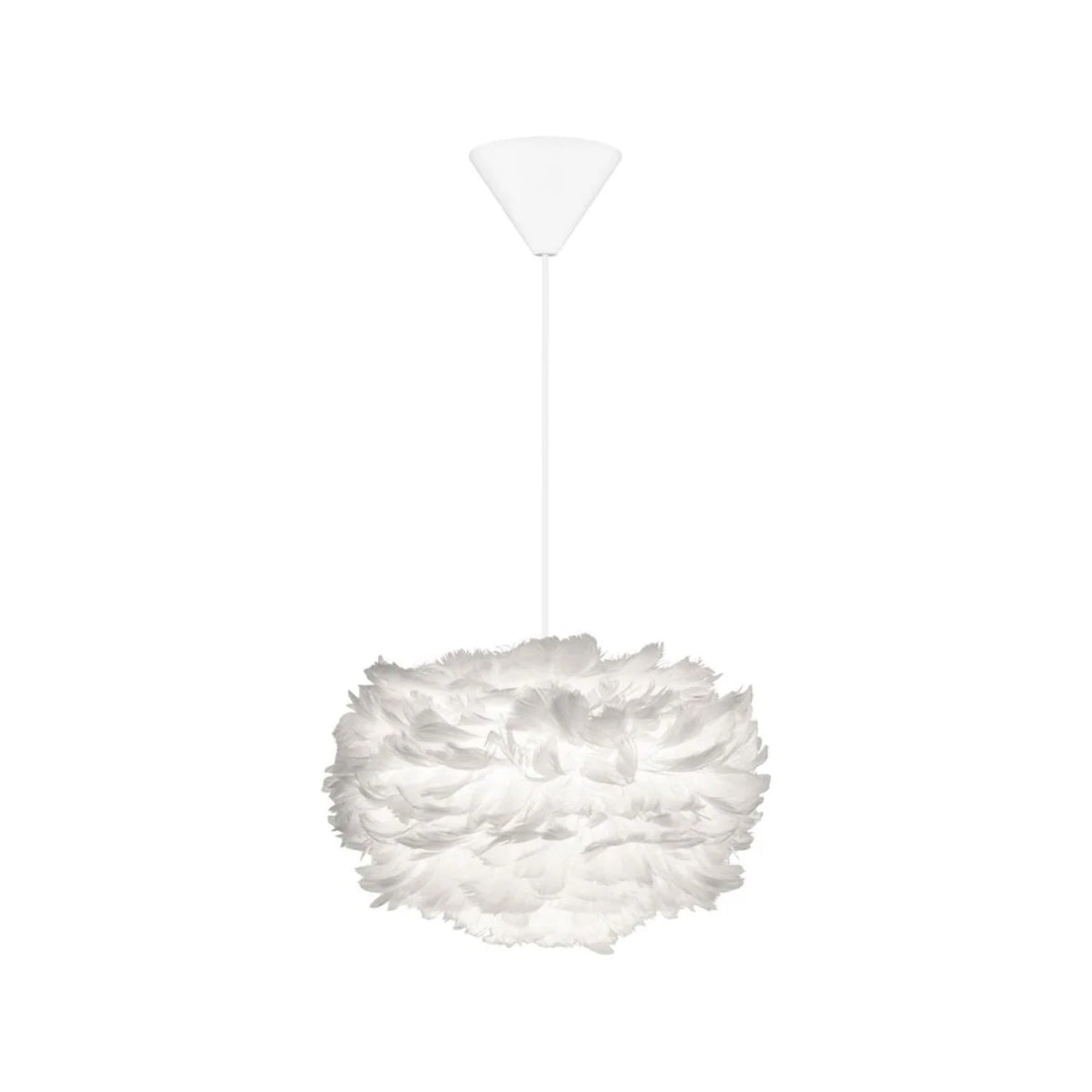 UMAGE Eos pendel i White, Mini med hvid ledning