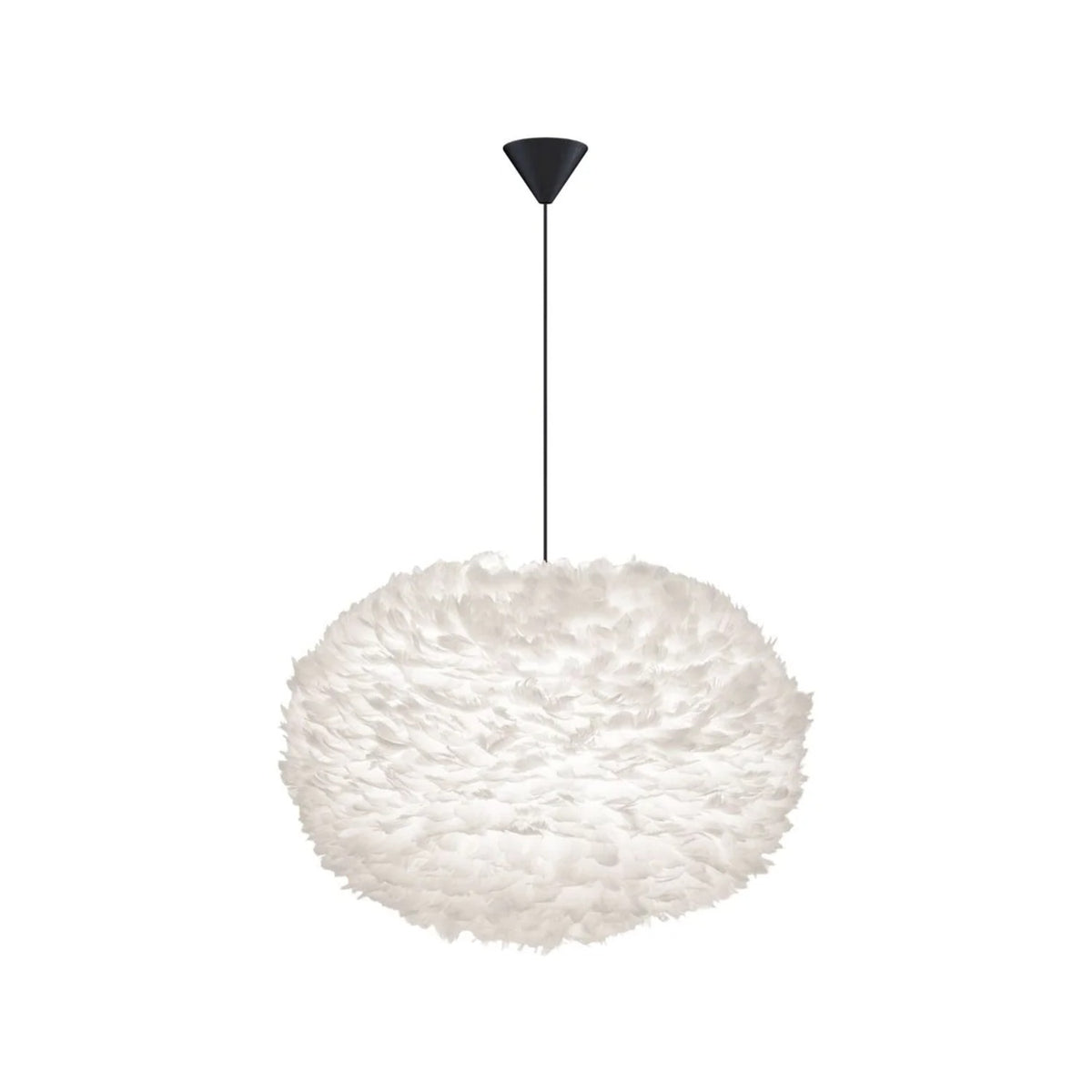UMAGE Eos pendel i White, X-Large med sort ledning