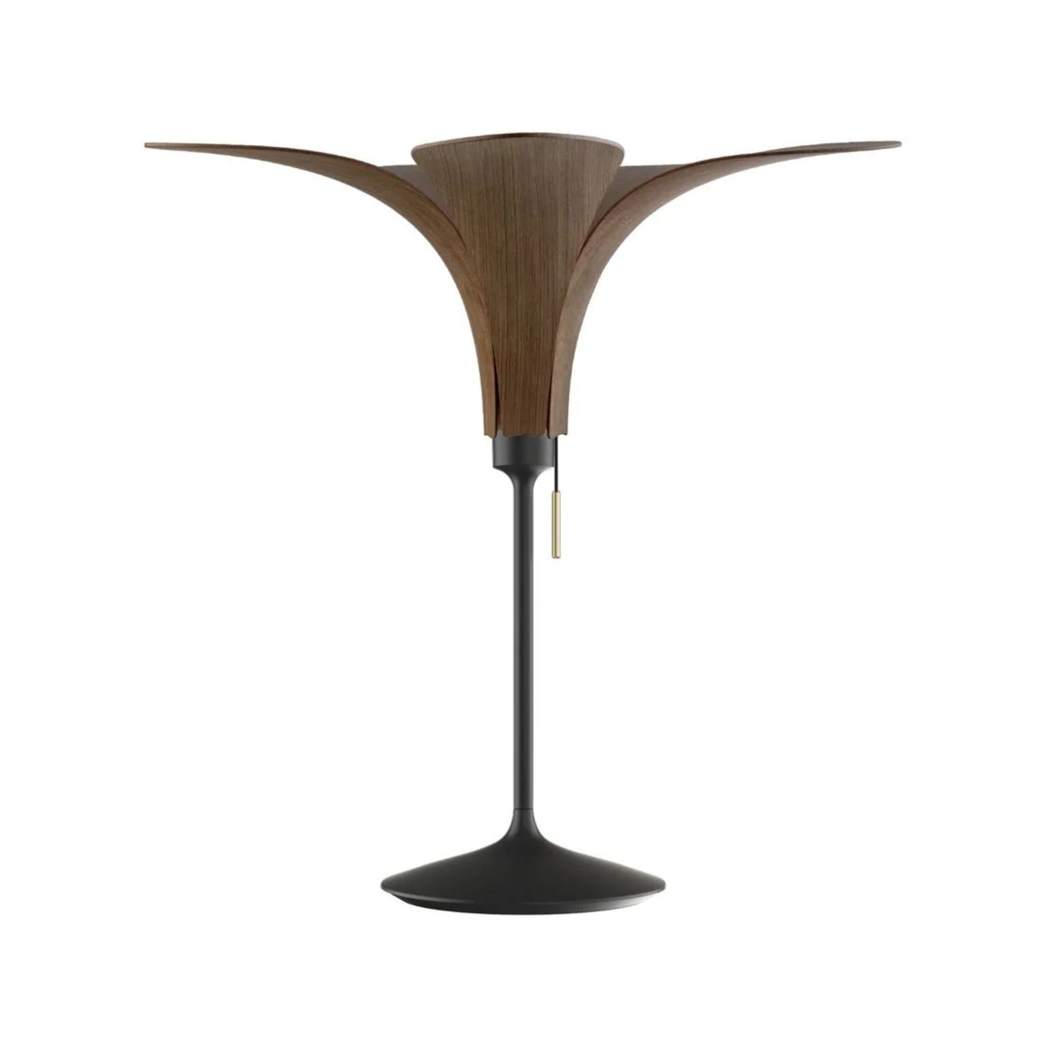 UMAGE Jazz bordlampe i mørkbejdset eg med fod i sort