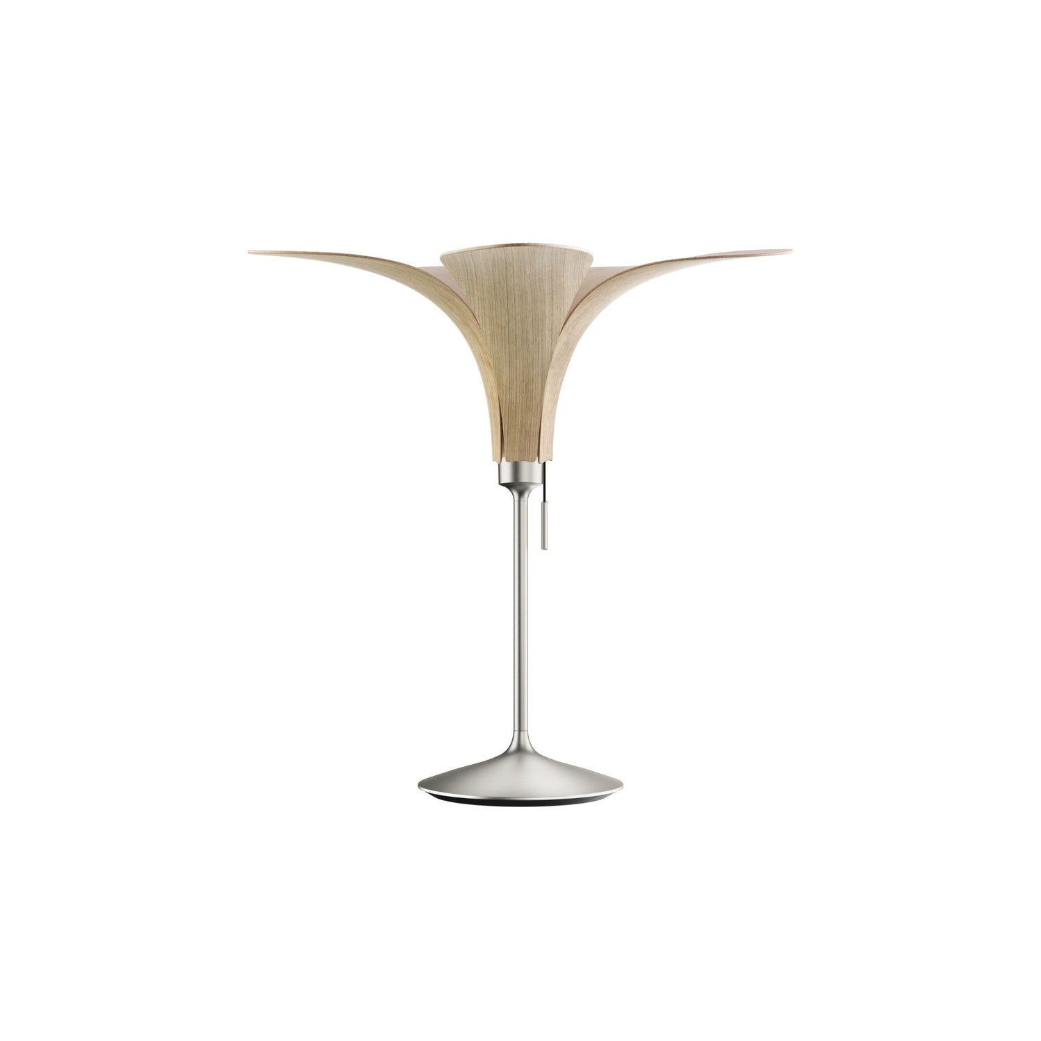 UMAGE Jazz bordlampe i lakeret eg med fod i stål