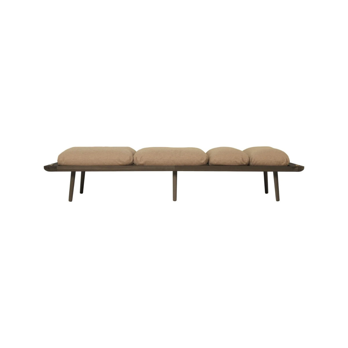 UMAGE Lounge Around daybed – Lakeret mørkbejdset eg / Sugar Brown
