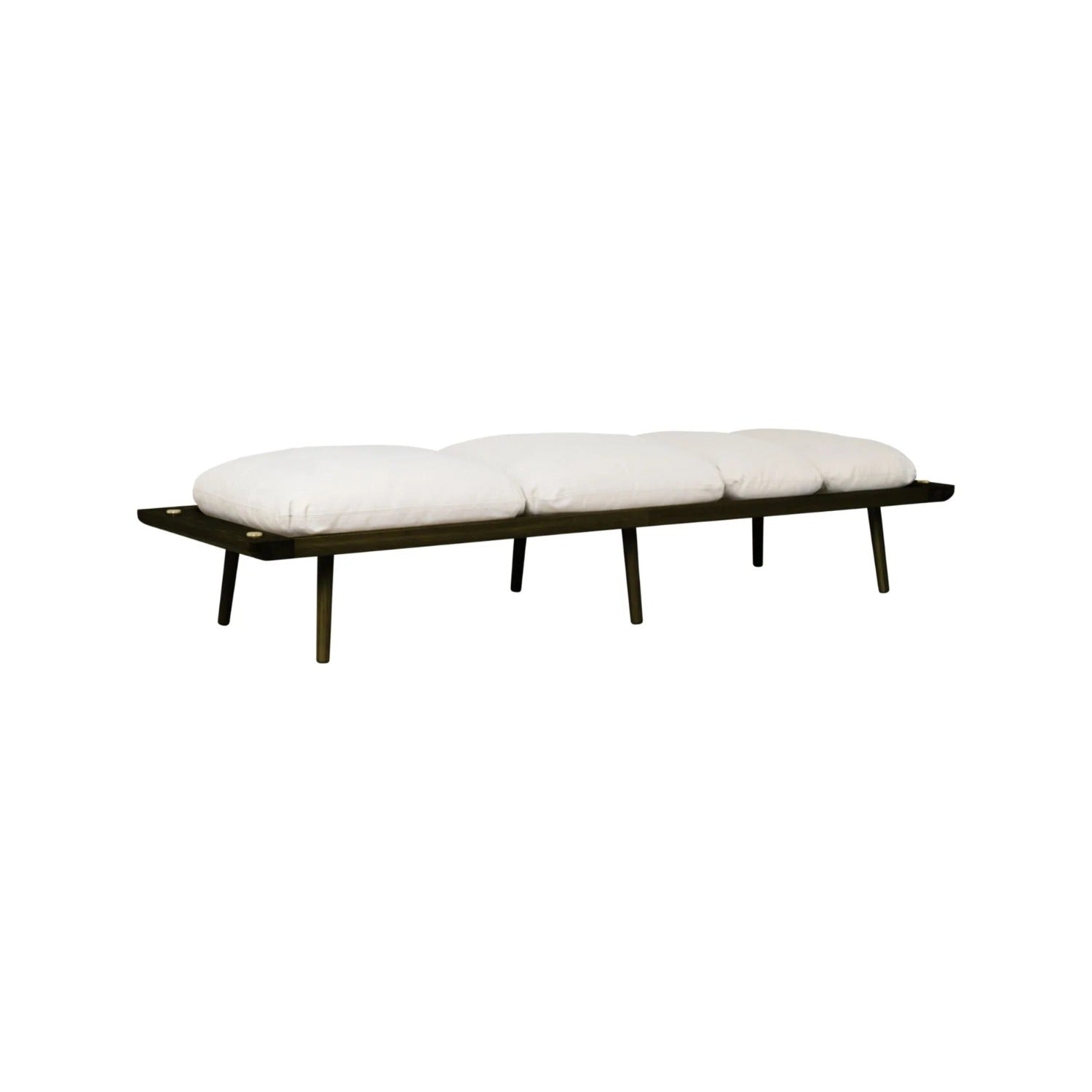 UMAGE Lounge Around daybed – Lakeret mørkbejdset eg / White Sands