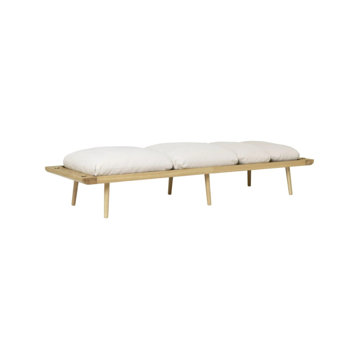UMAGE Lounge Around daybed – Lakeret eg / White Sands