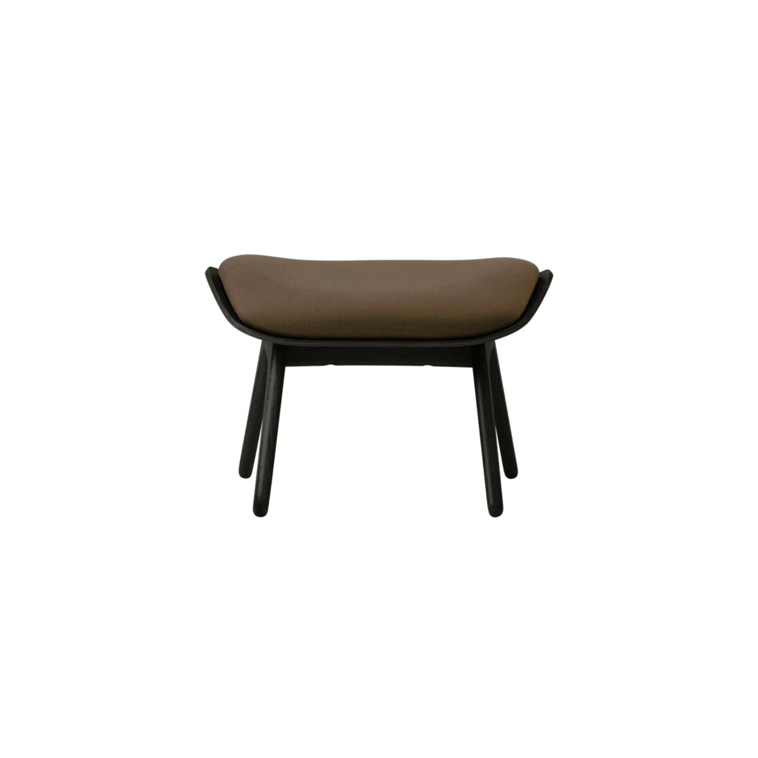 UMAGE The Reader Ottoman skammel – Lakeret sortfarvet eg / Mocca