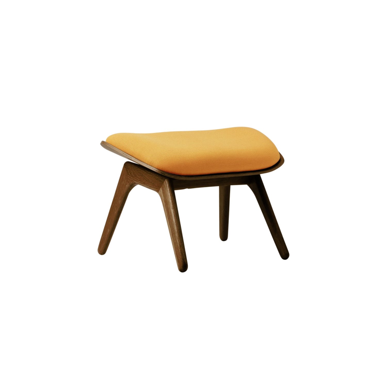 UMAGE The Reader Ottoman skammel – Lakeret mørkbejdset eg / Tangerine