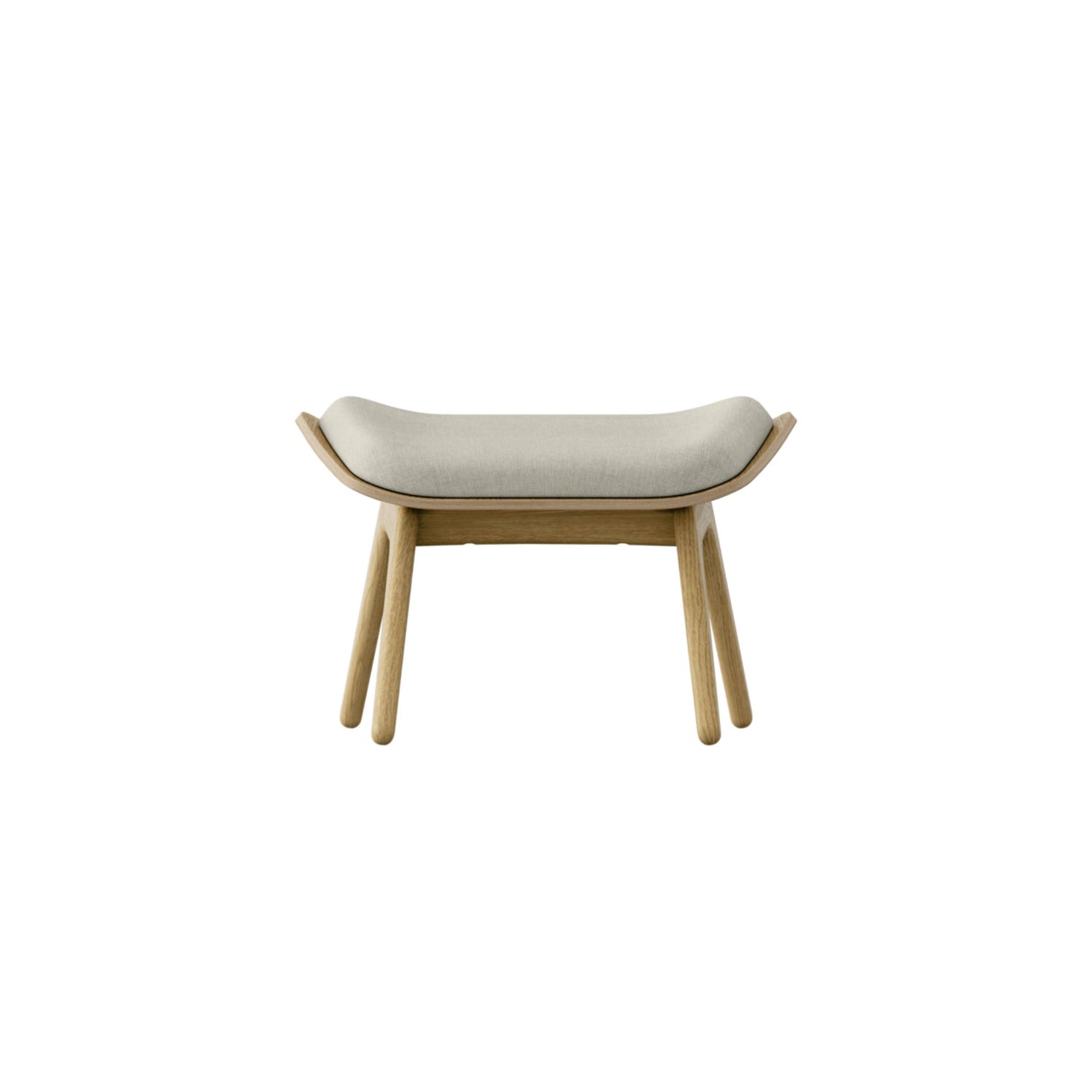 UMAGE The Reader Ottoman skammel – Lakeret eg / White Sands