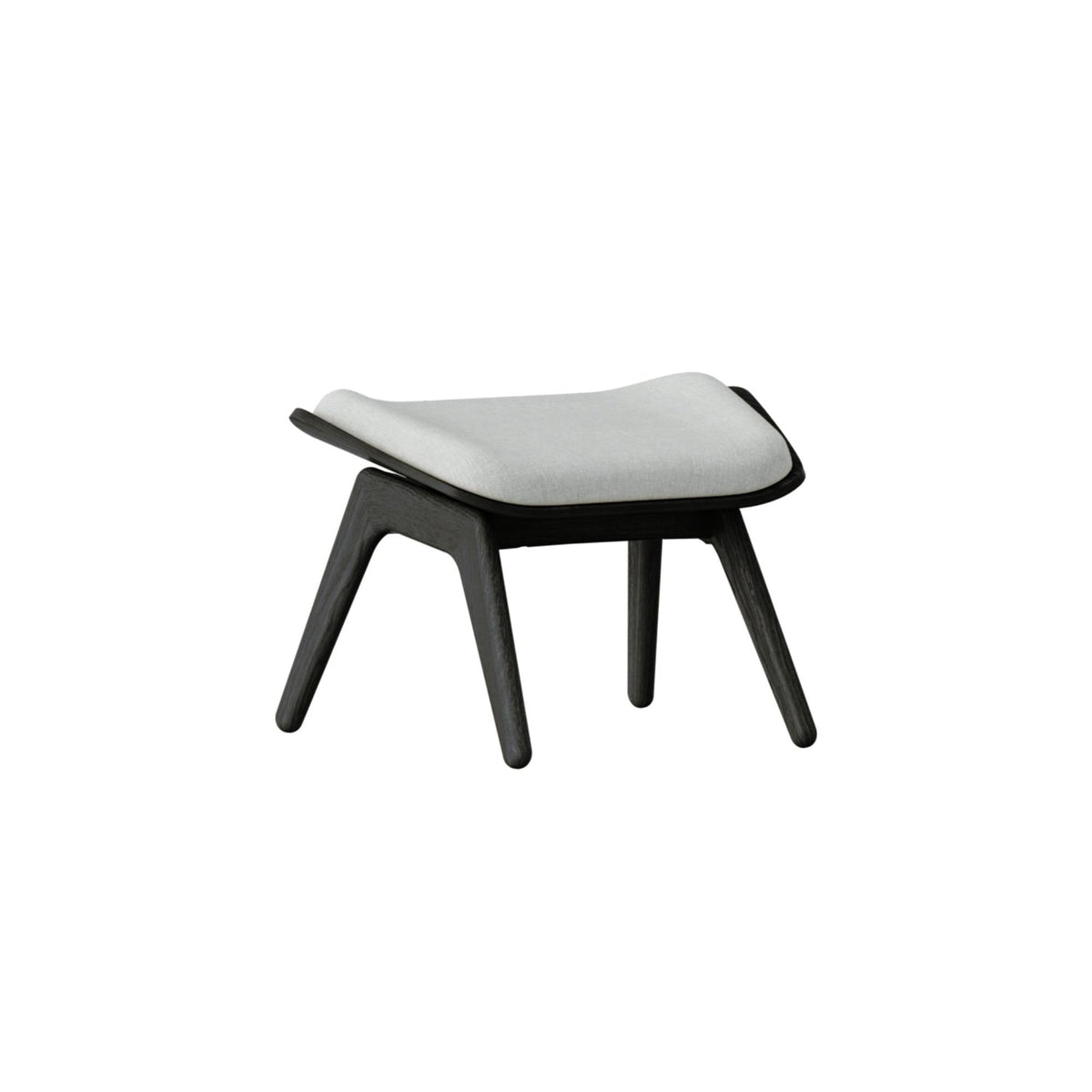 UMAGE The Reader Ottoman skammel – Lakeret sortfarvet eg / Sterling