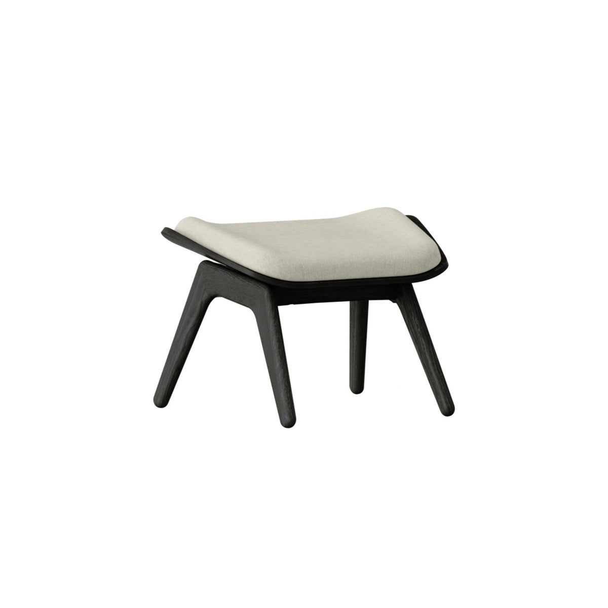 UMAGE The Reader Ottoman skammel – Lakeret sortfarvet eg / White Sands