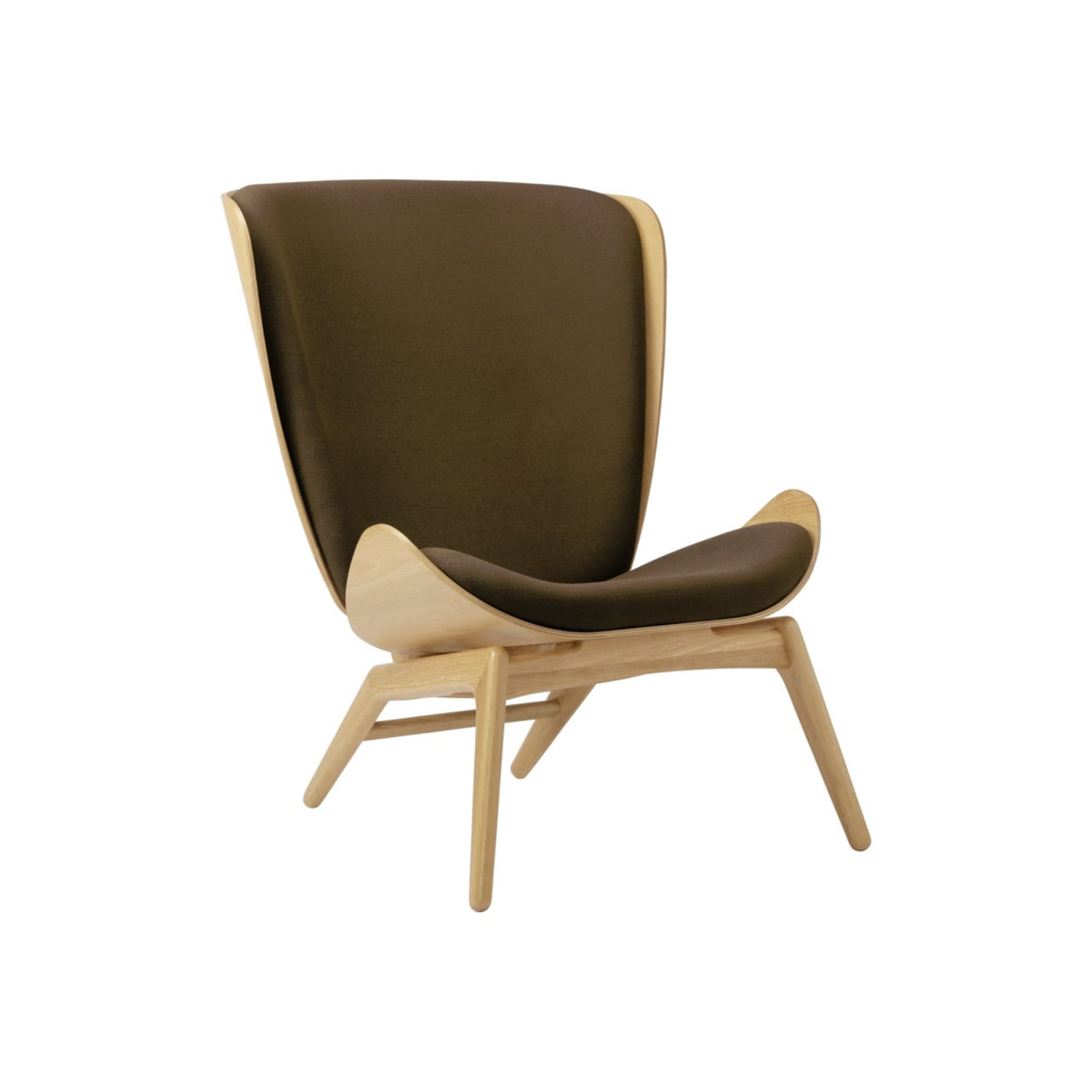UMAGE The Reader loungestol – Lakeret eg / Mocca