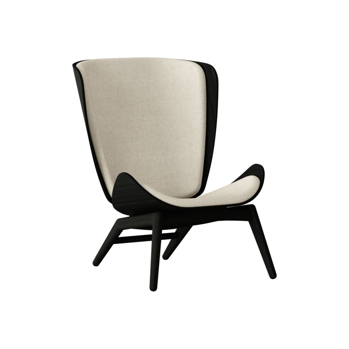 UMAGE The Reader loungestol – Lakeret sortfarvet eg / White Sands